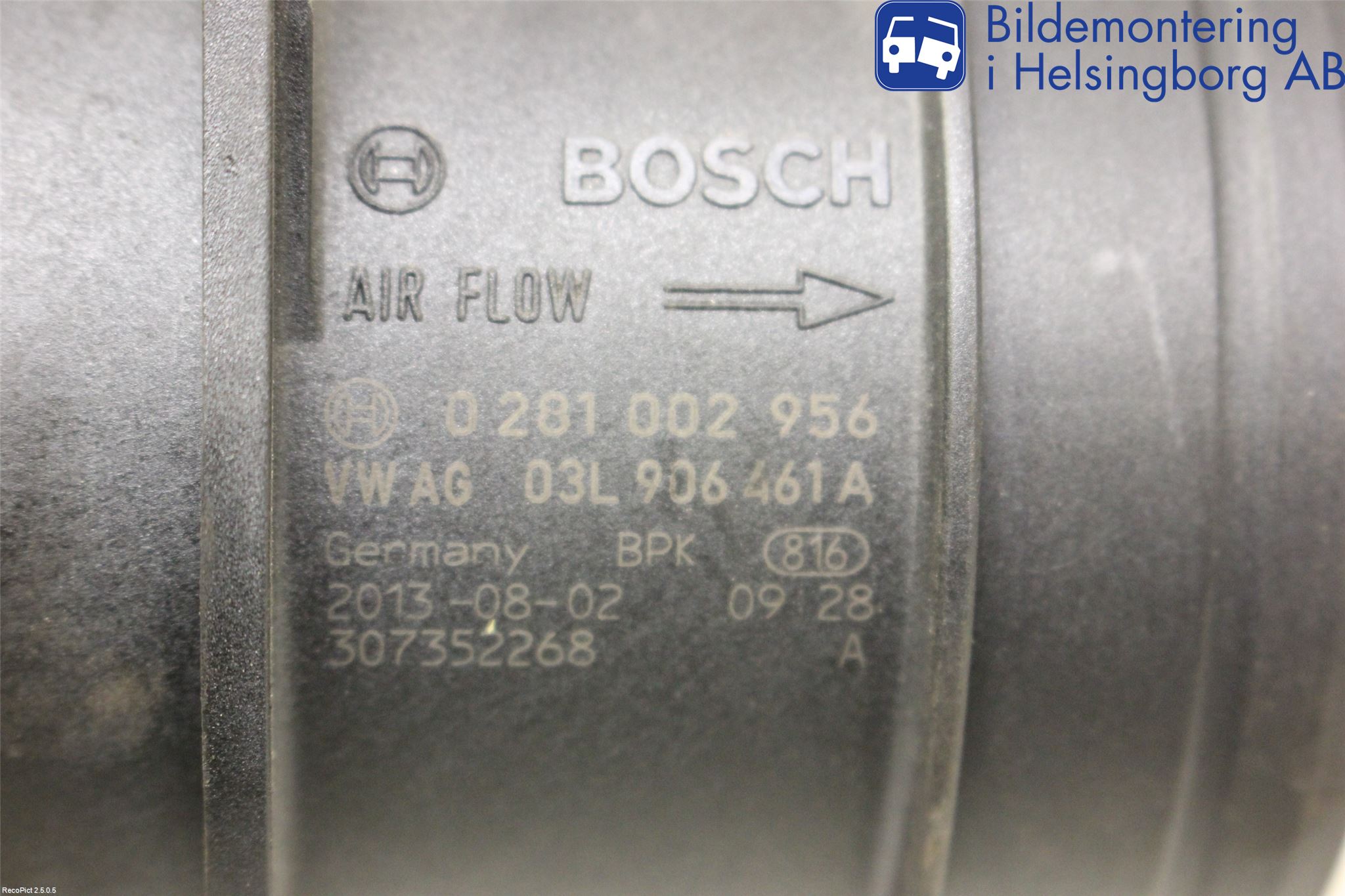 Skoda SUPERB 09-15 Injluftmassamätare