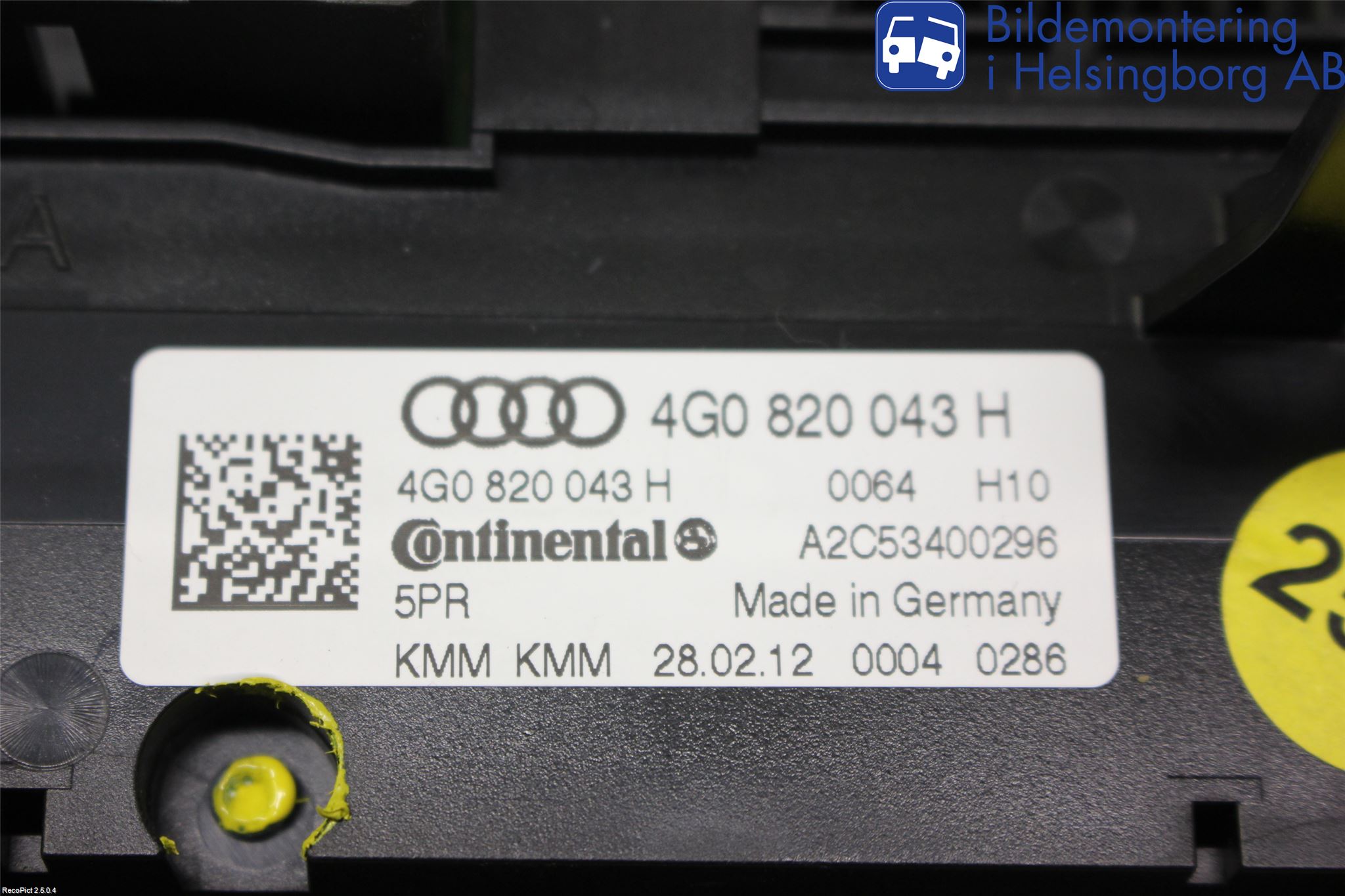 Audi A6/S6 4G 11-18 Ac Styrenhet Ac Manöveren