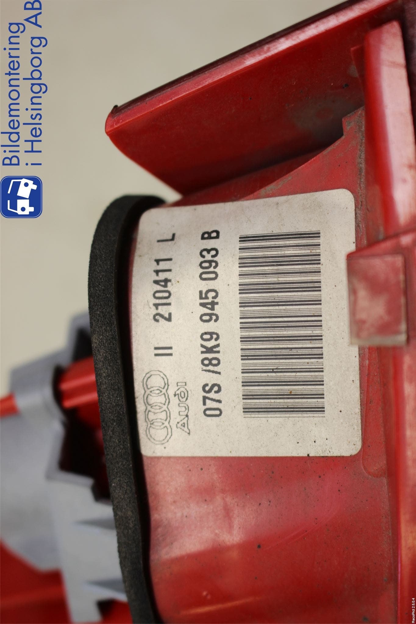 Audi A4/S4 08-11 Bakljus Lucka Vä