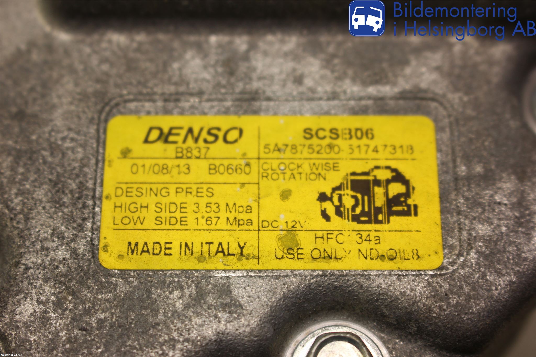 Fiat 500 07- Ac Kompressor