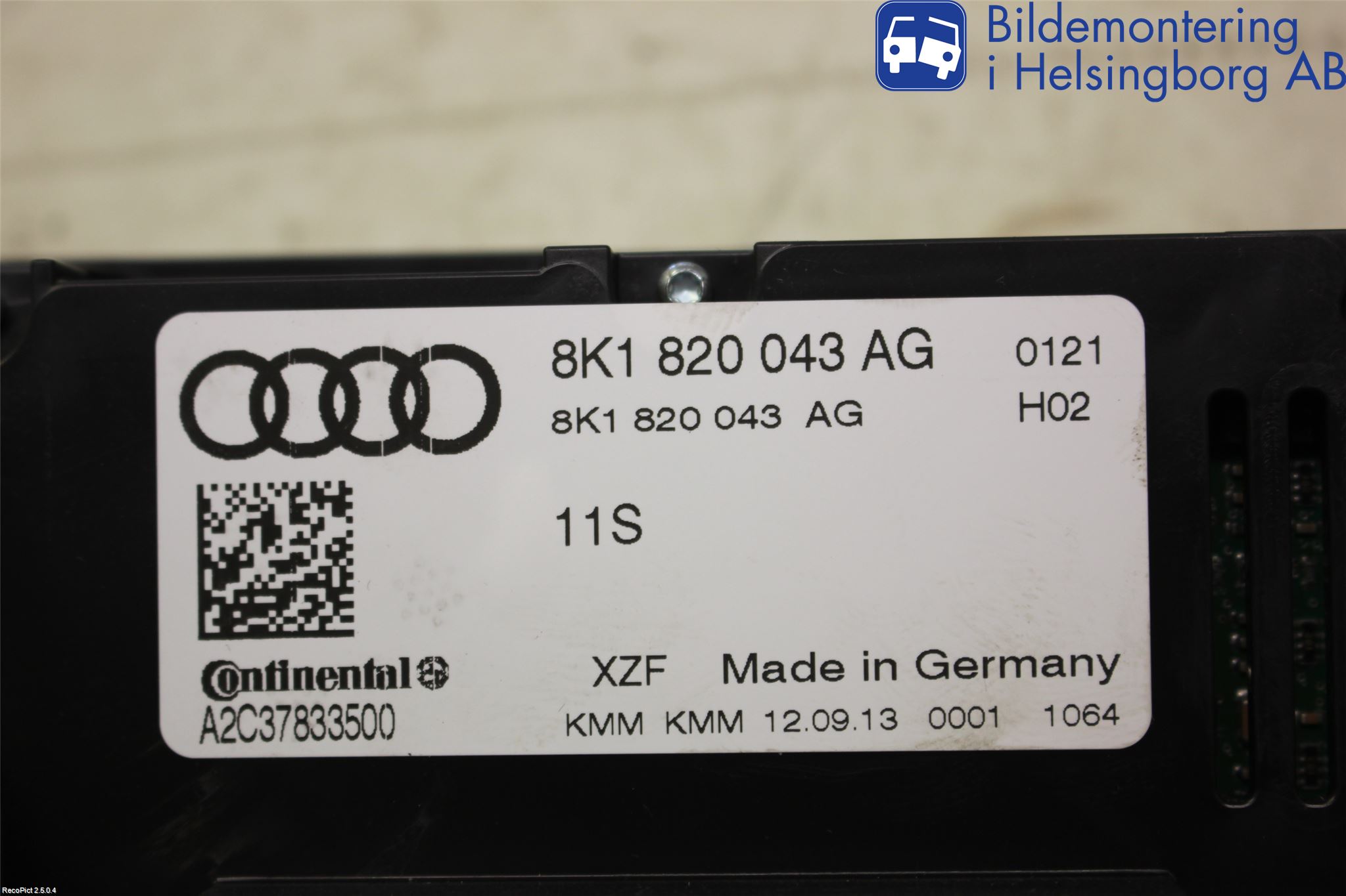 Audi A4 12-15 Ac Styrenhet Ac Manöveren