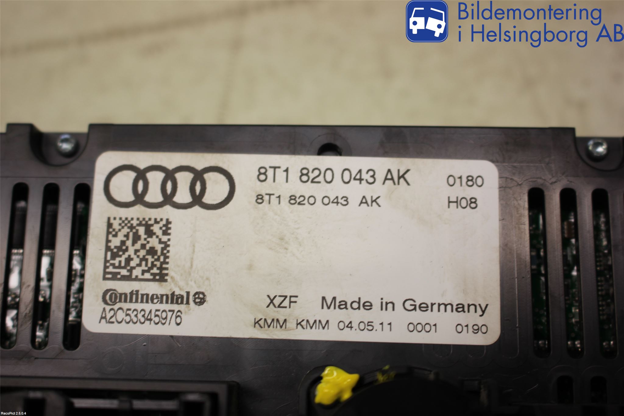 Audi A4/S4 08-11 Ac Styrenhet Ac Manöveren