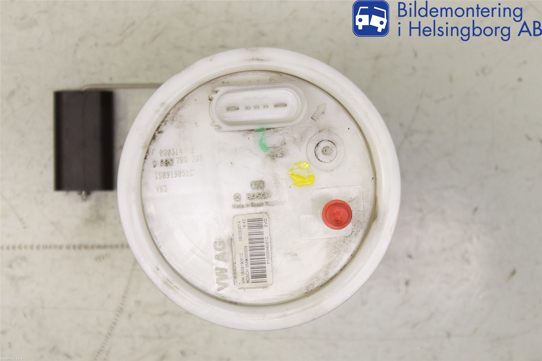 Volkswagen VW UP! / E-UP! Bränslepump El