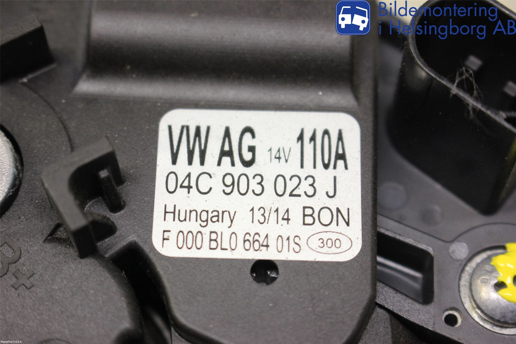 Volkswagen VW UP! / E-UP! Generator