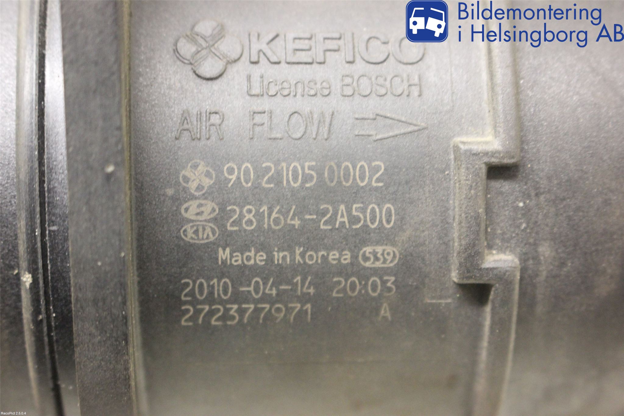 Kia CEED 06-12 Injluftmassamätare