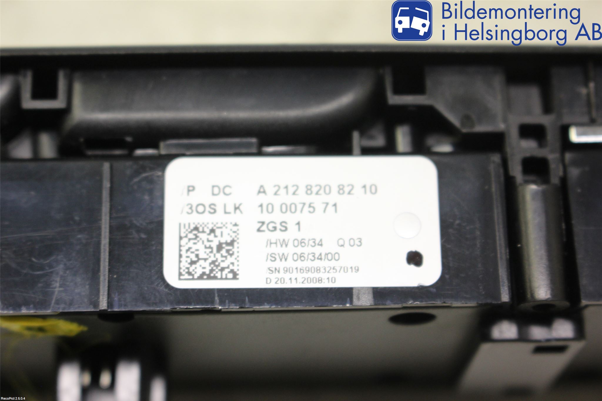 Mercedes-Benz MB GLK-KLASS (X204) 08-16 Strömställare Elhiss