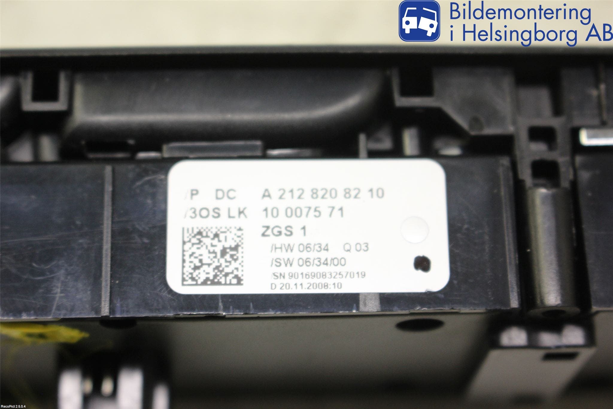 Mercedes-Benz MB GLK-KLASS (X204) 08-16 Strömställare Elhiss