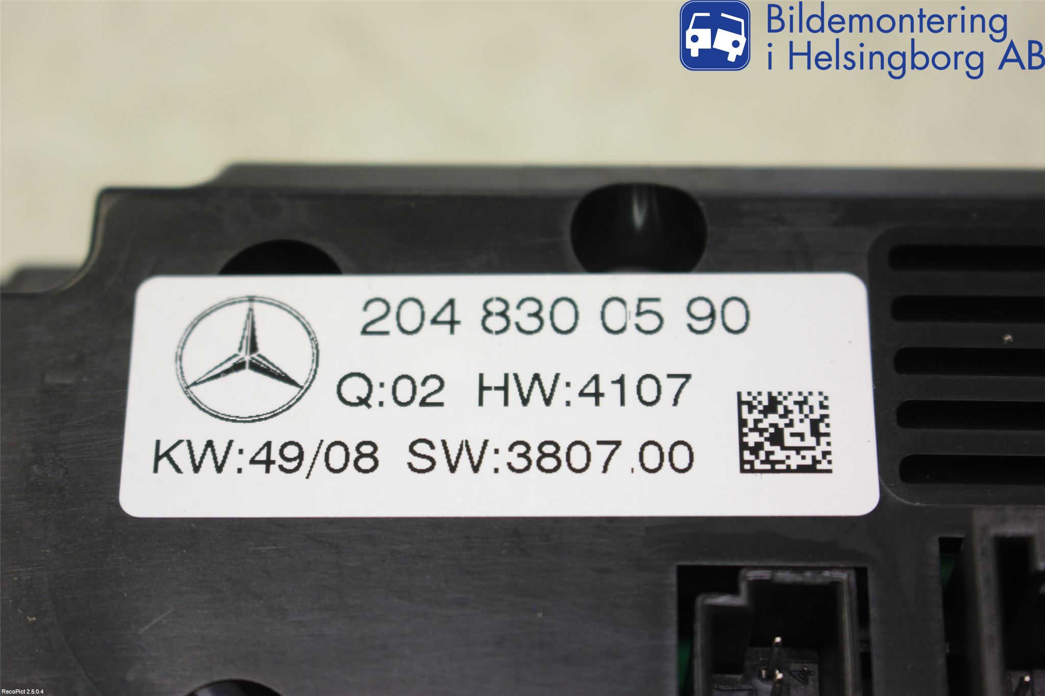 Mercedes-Benz MB GLK-KLASS (X204) 08-16 Ac Styrenhet Ac Manöveren