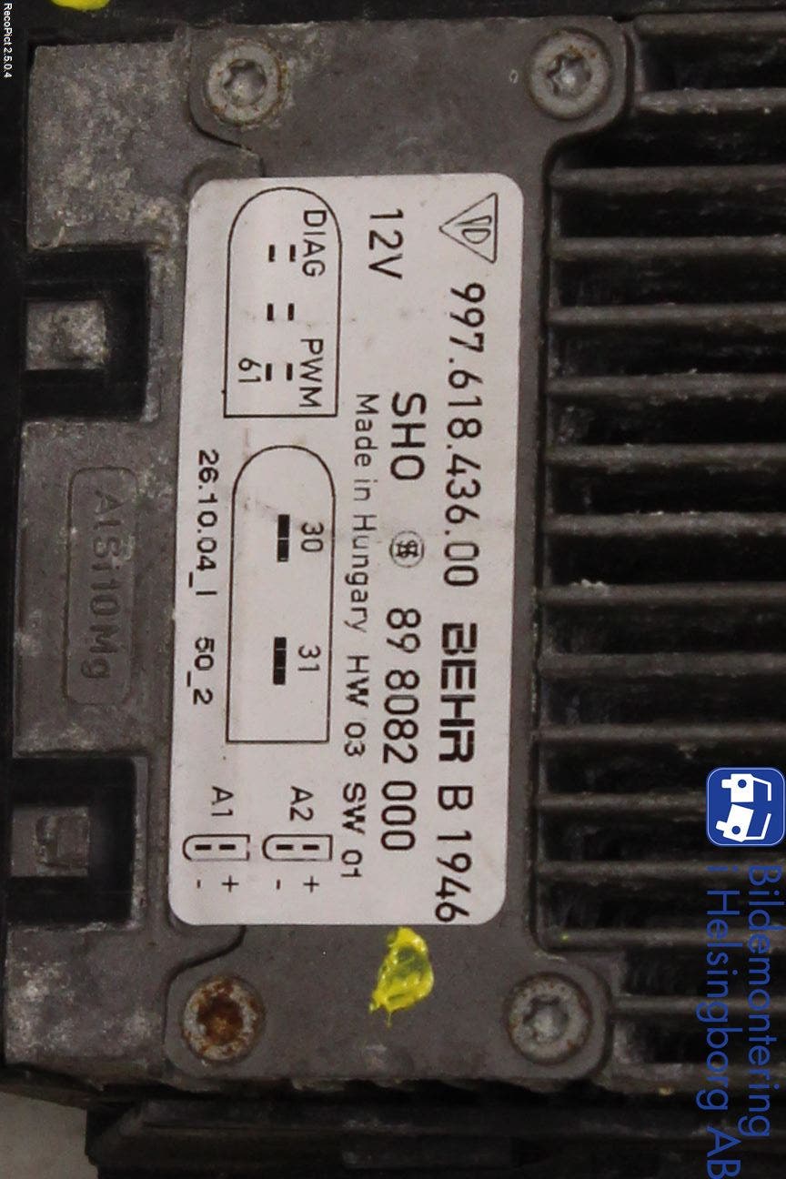 Porsche BOXSTER 96- Relä Kylfläkt