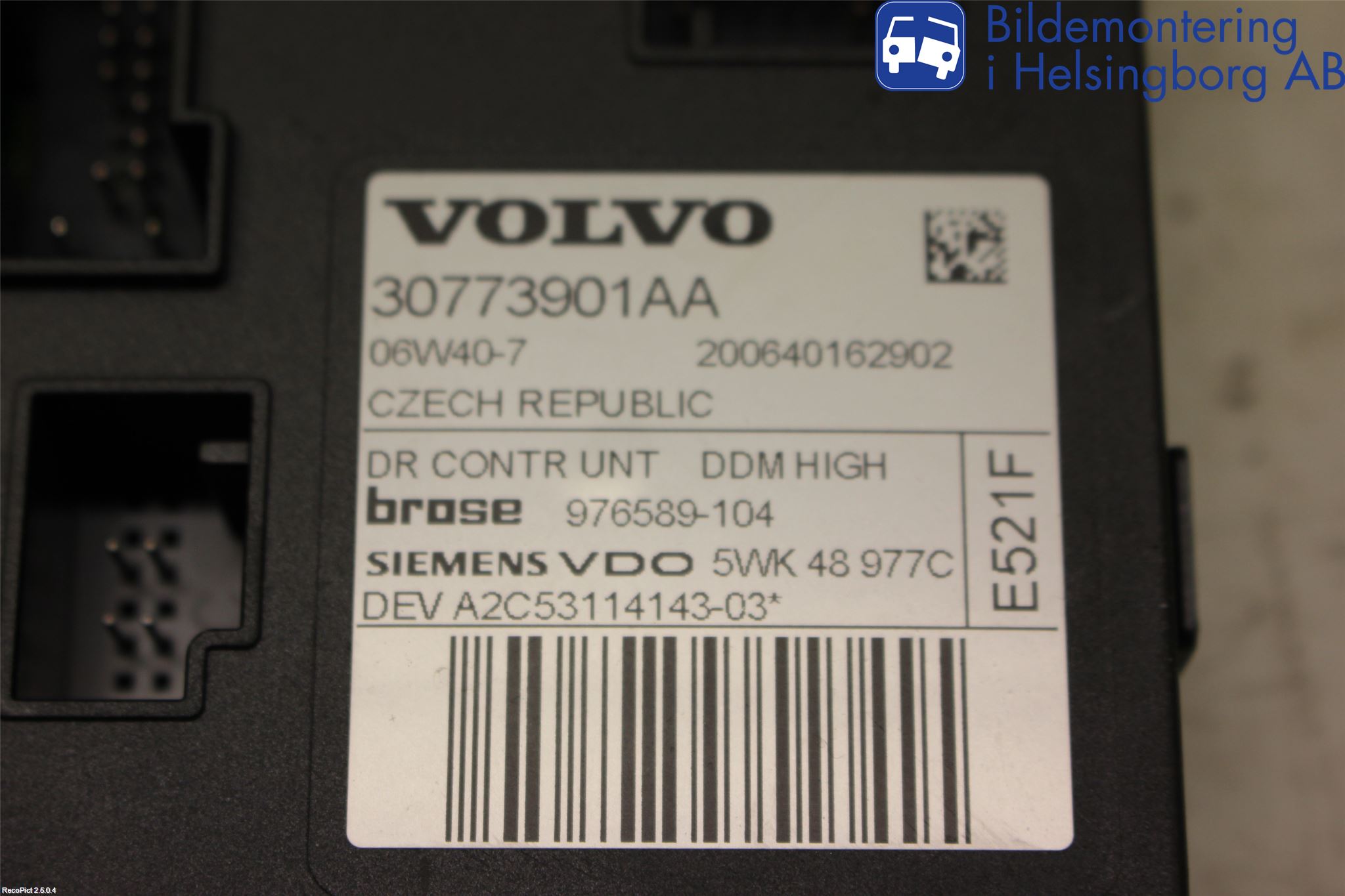 Volvo S40 04-07 Fönsterhissmotor