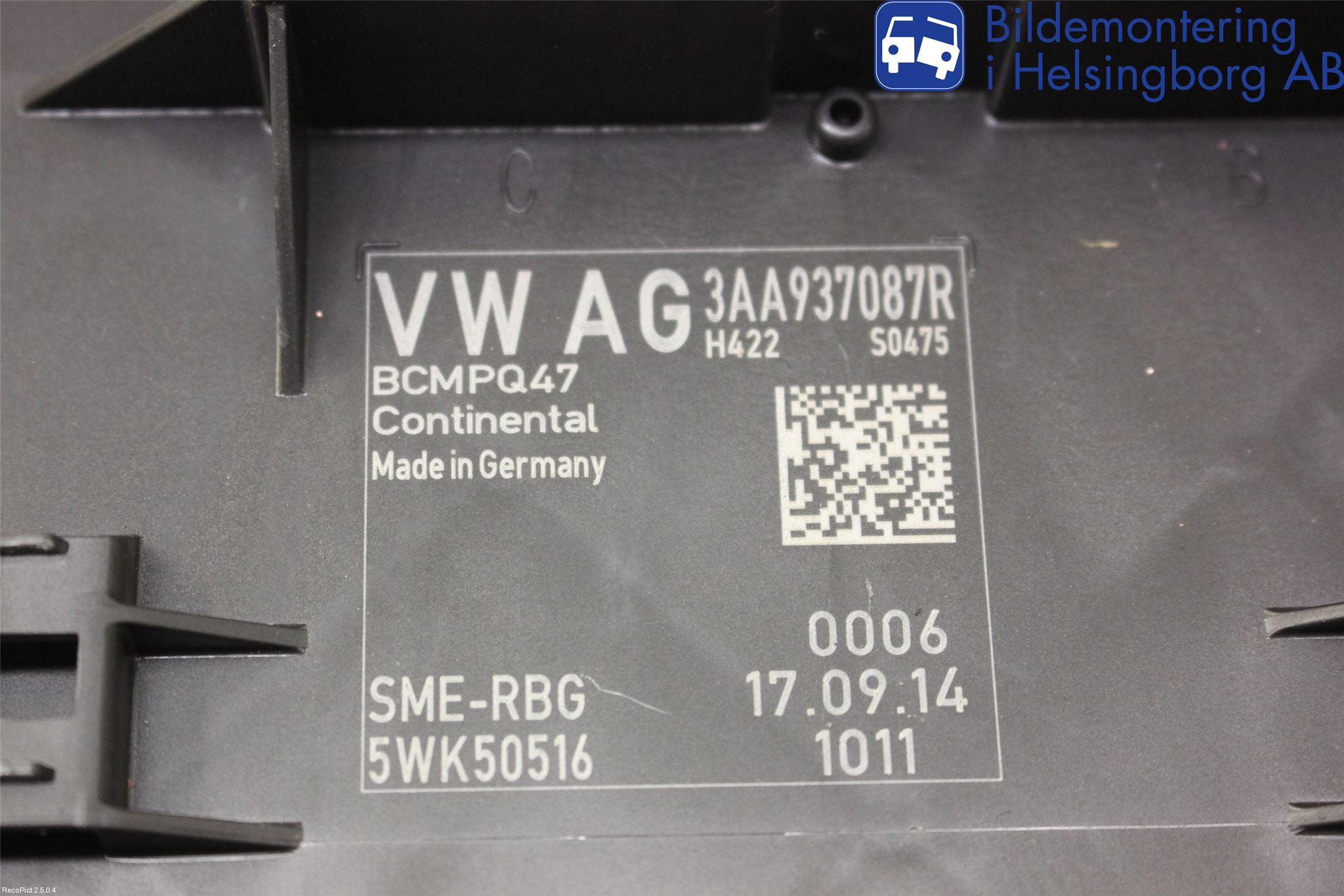 Volkswagen VW PASSAT CC 08-16 Styrenhet Övrigt