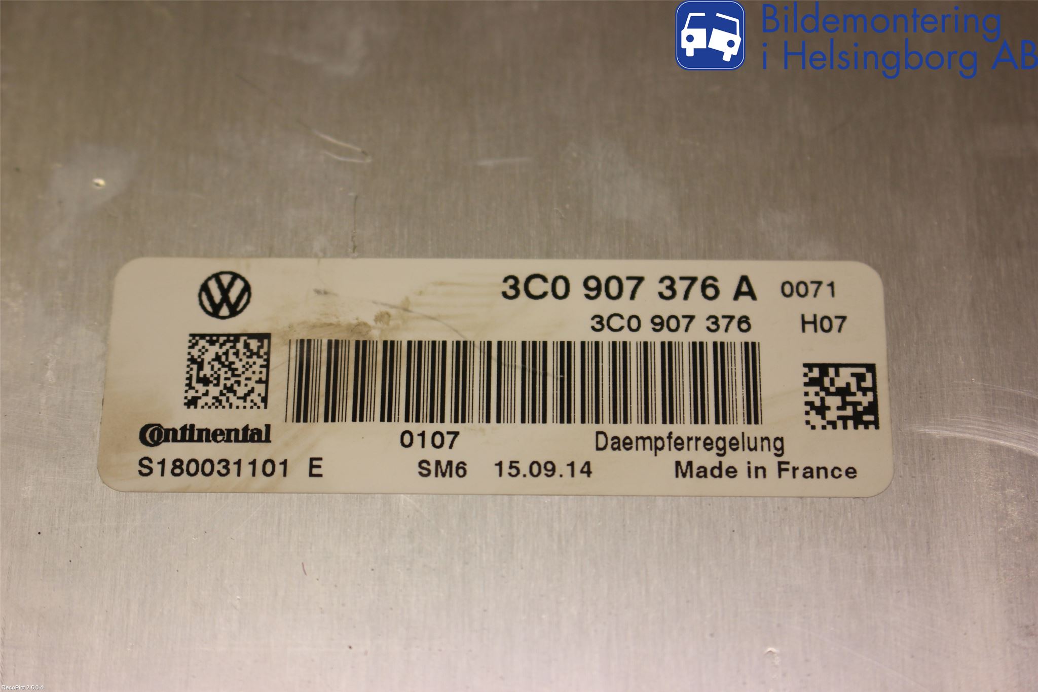 Volkswagen VW PASSAT CC 08-16 Styrenhet Fjädring