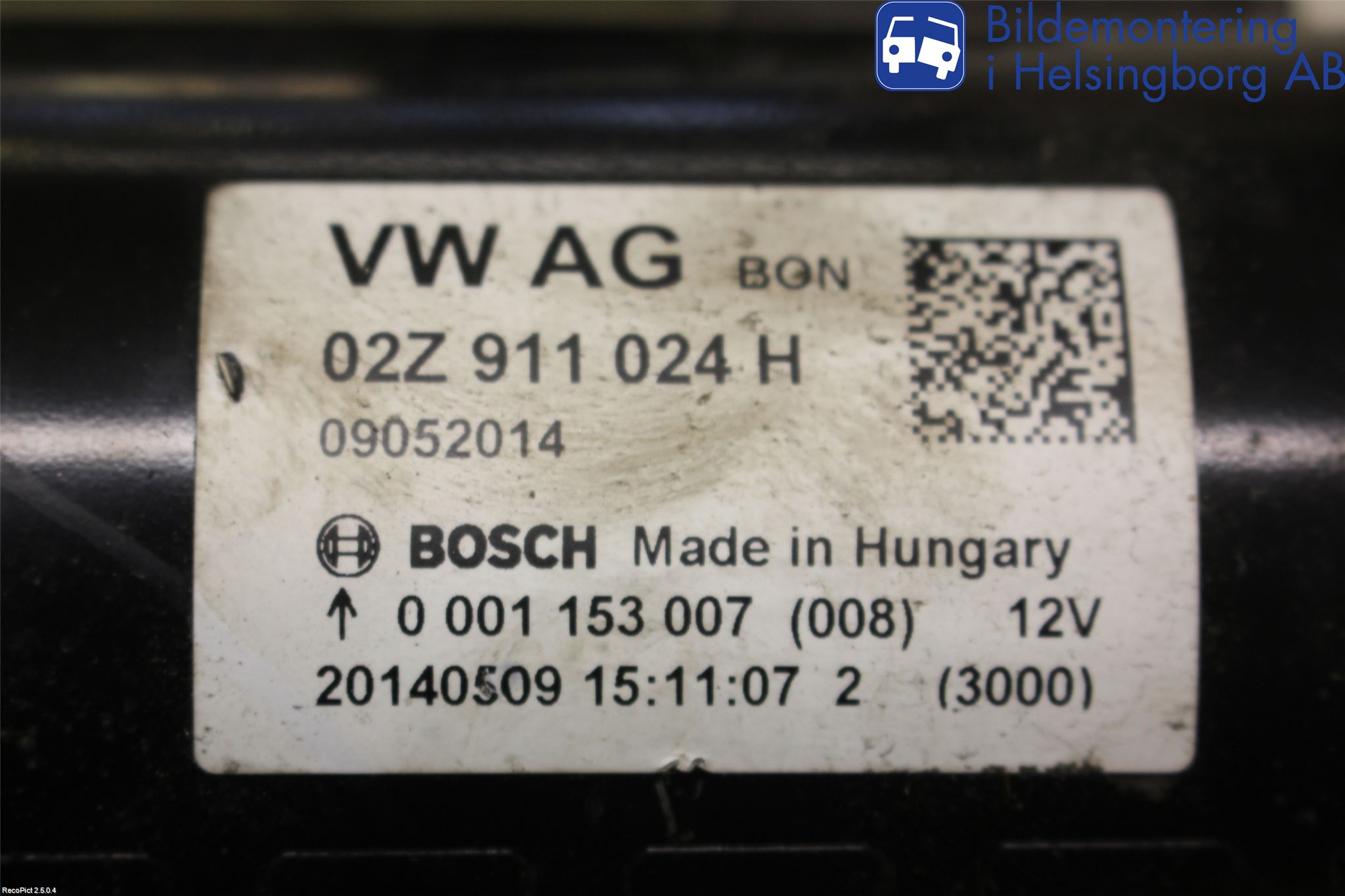 Skoda FABIA 07-14 Startmotor Diesel