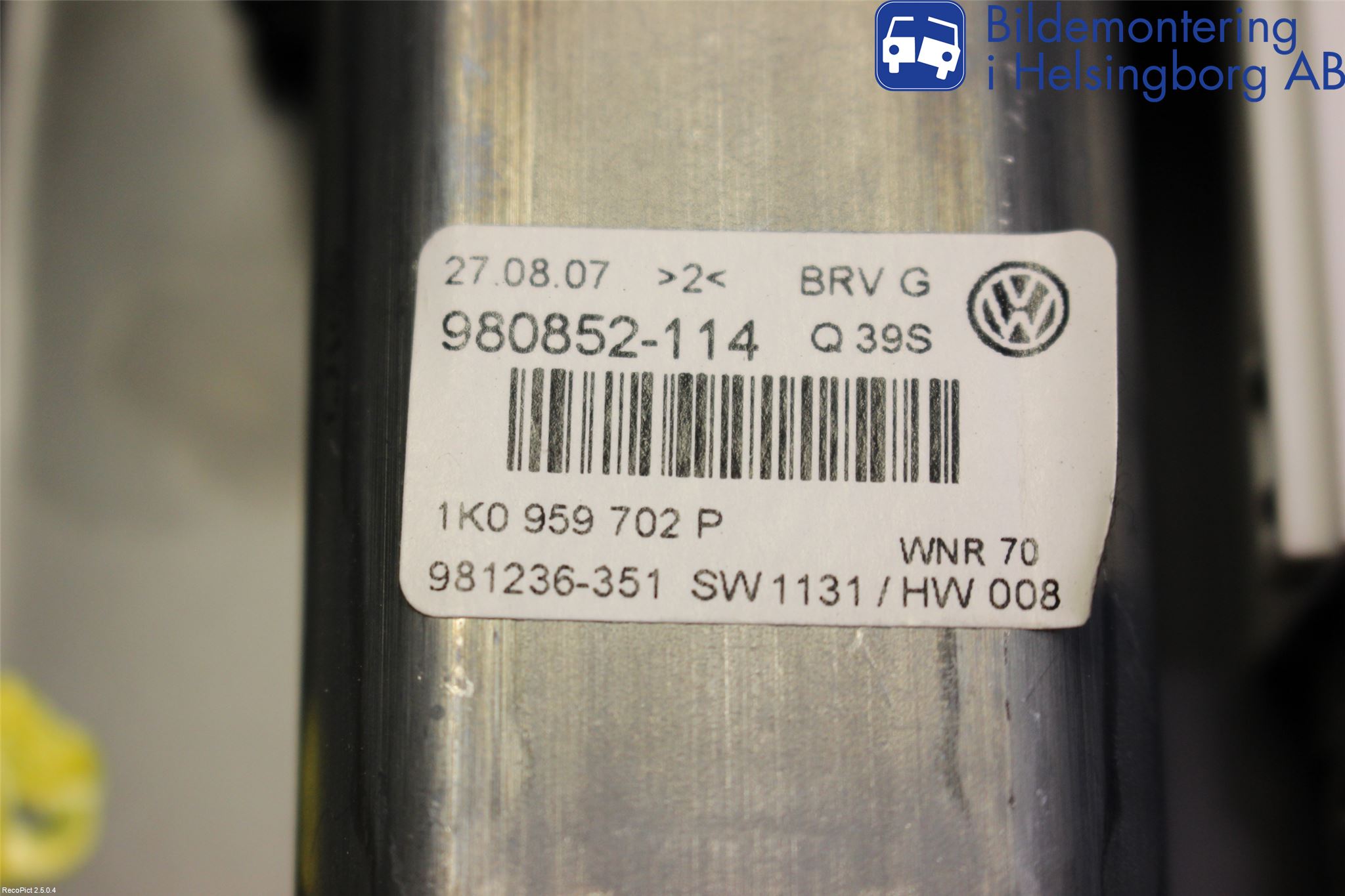 Volkswagen VW PASSAT 05-11 Fönsterhiss El Kompl
