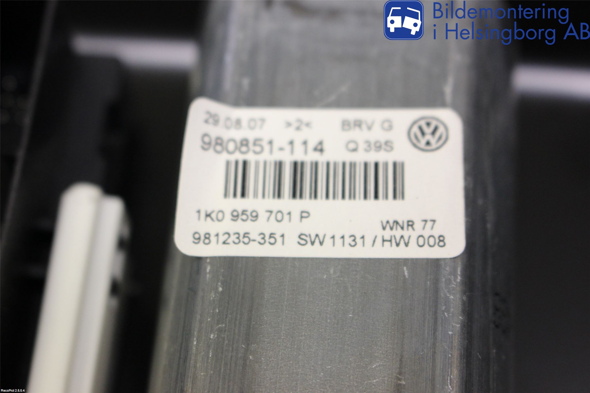 Volkswagen VW PASSAT 05-11 Fönsterhiss El Kompl