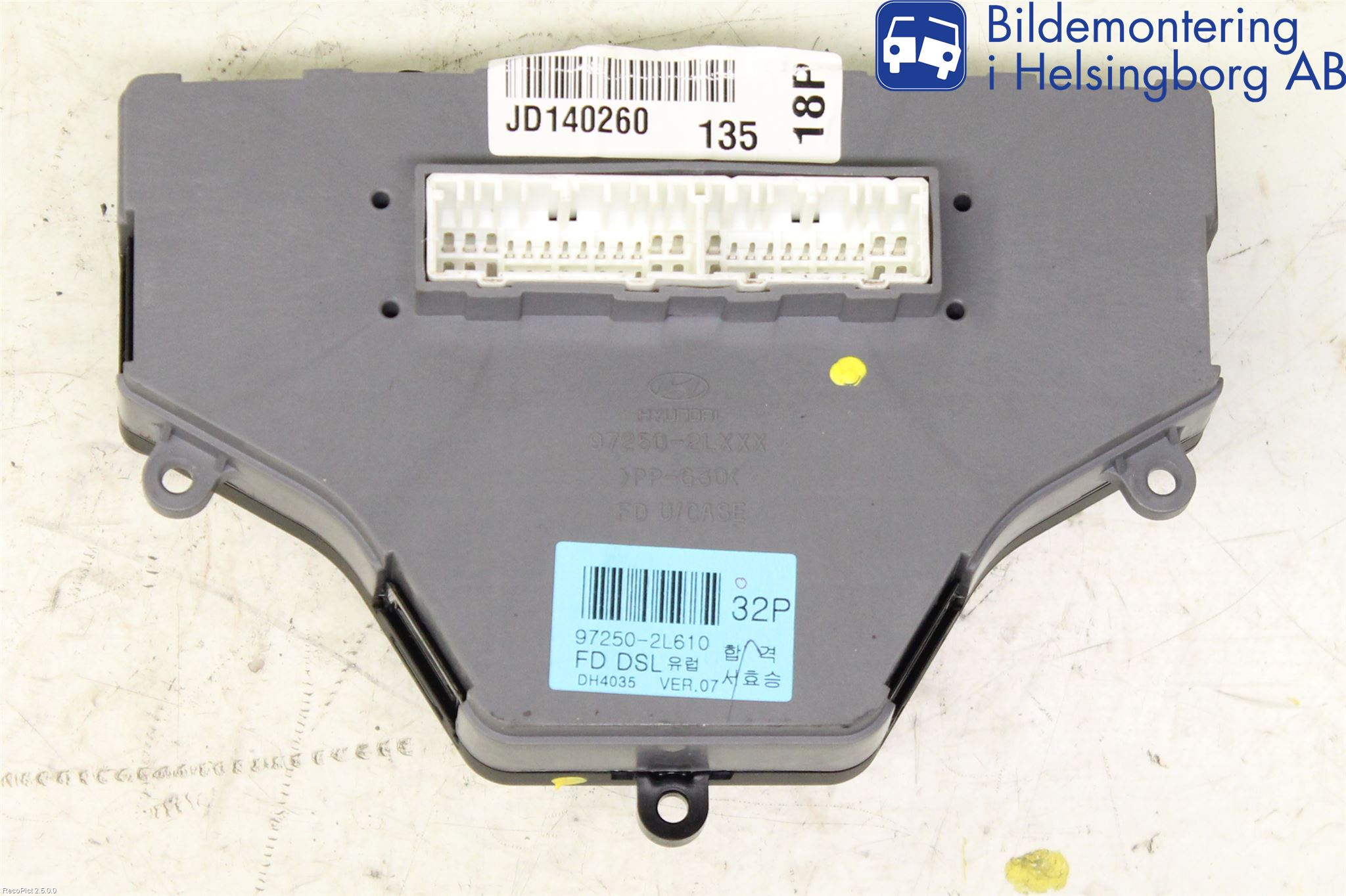 Hyundai i30 FD 07-12 Ac Styrenhet Ac Manöveren