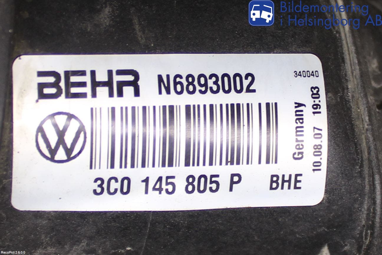 Volkswagen VW PASSAT 05-11 Laddluft-Intercooler Kyl