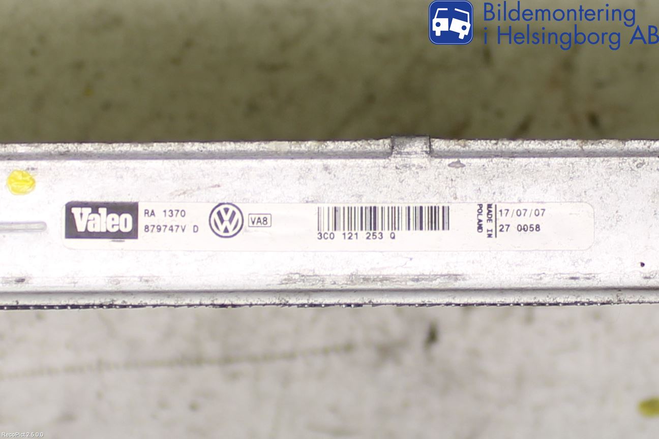 Volkswagen VW PASSAT 05-11 Kylare Aut