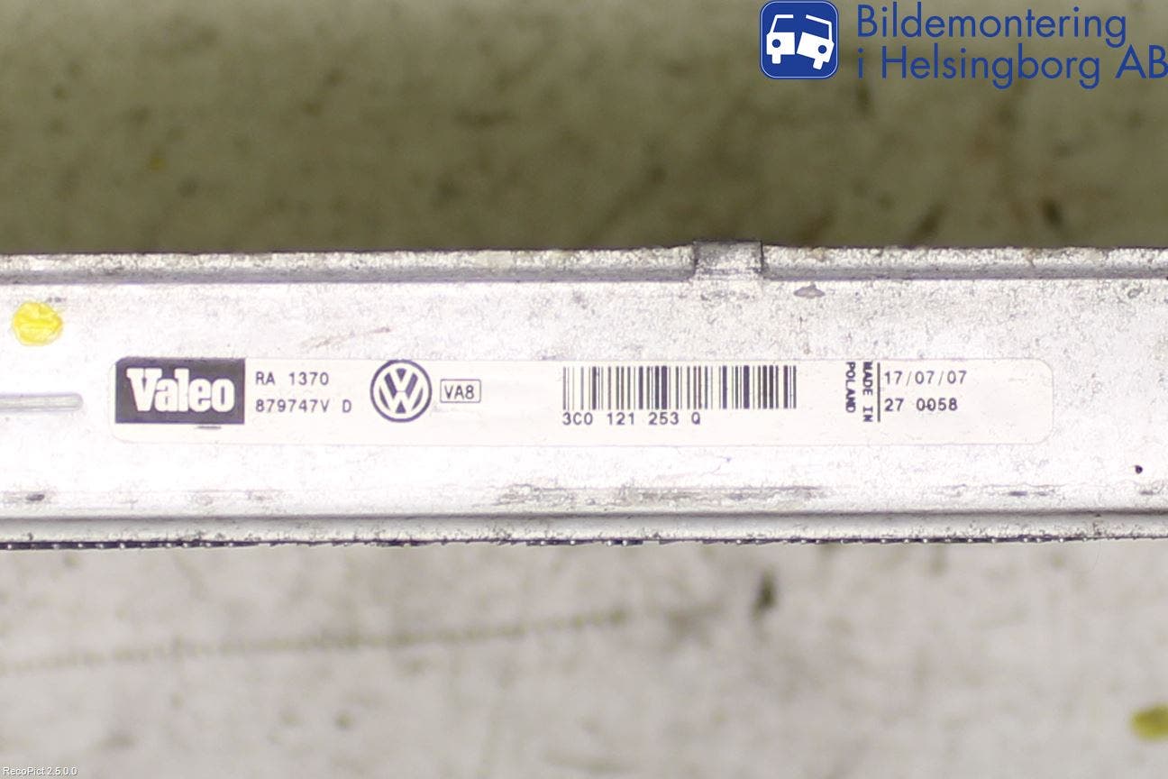 Volkswagen VW PASSAT 05-11 Kylare Aut