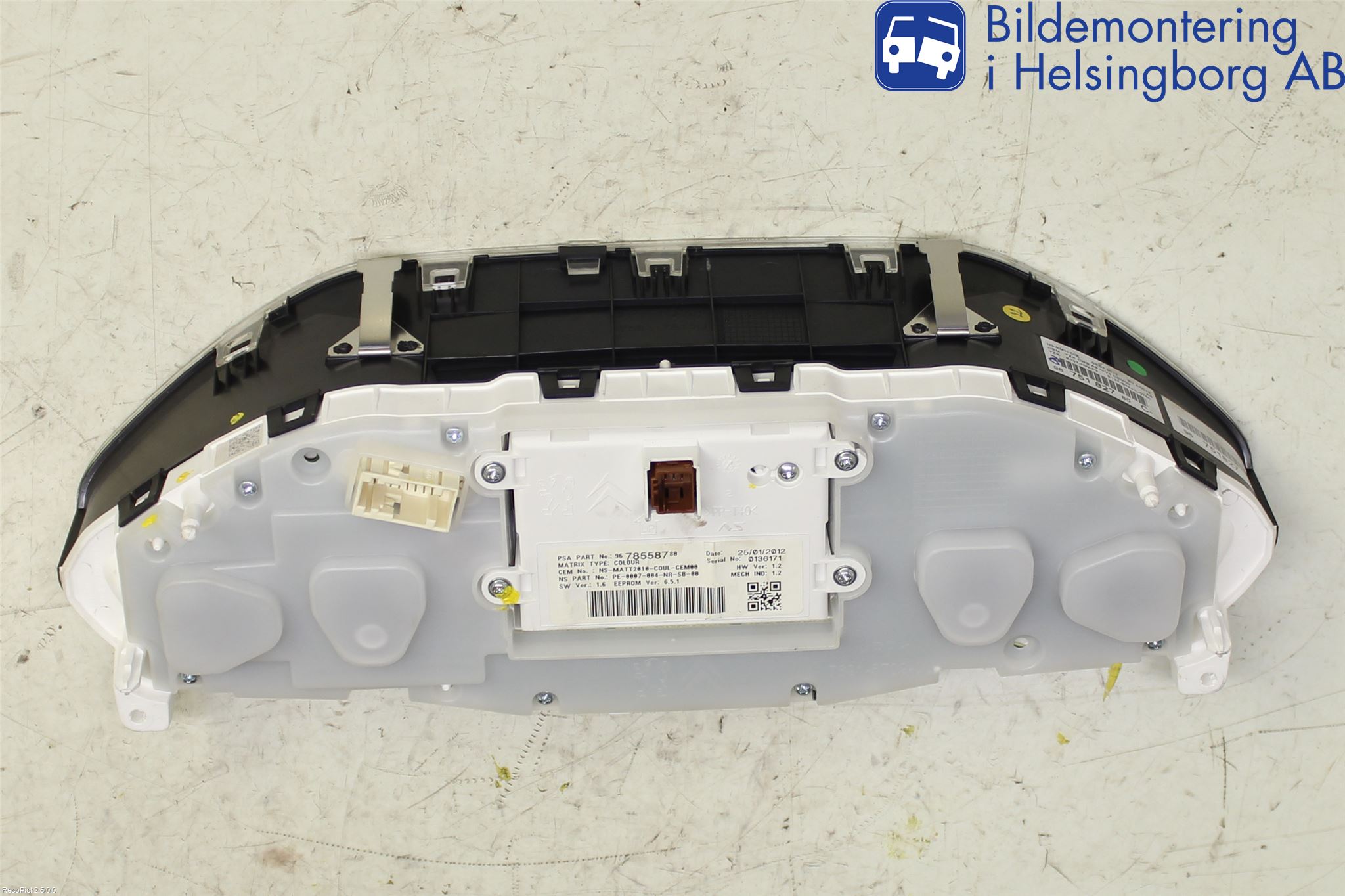 Peugeot 208 12-15 Instrument Komb