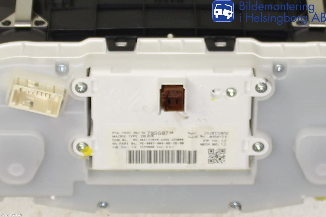 Peugeot 208 12-15 Instrument Komb