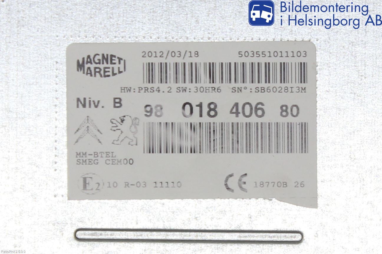 Peugeot 208 12-15 Cd Radio - Multimediapanel