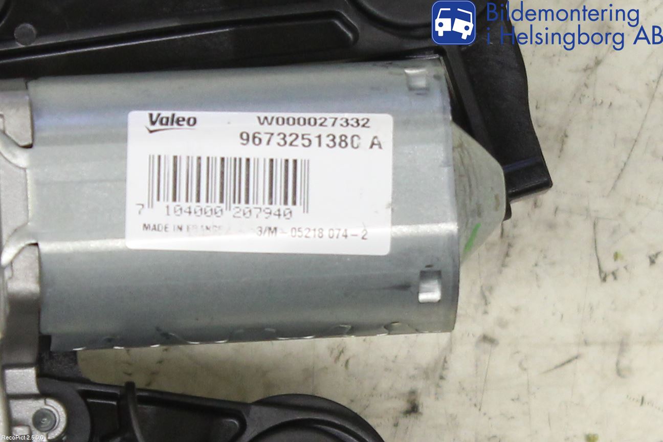 Peugeot 208 12-15 Torkarmotor Baklucka