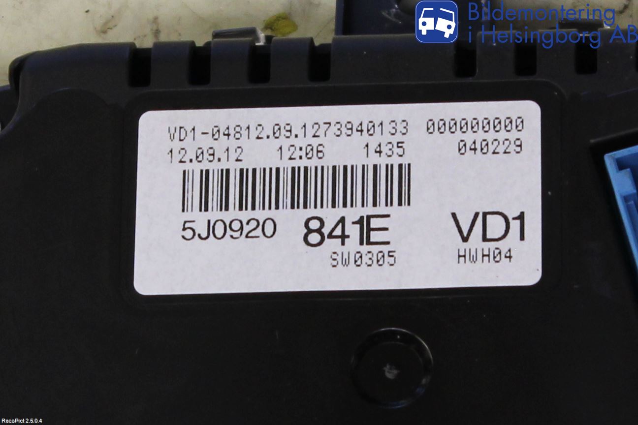 Skoda FABIA 07-14 Instrument Komb