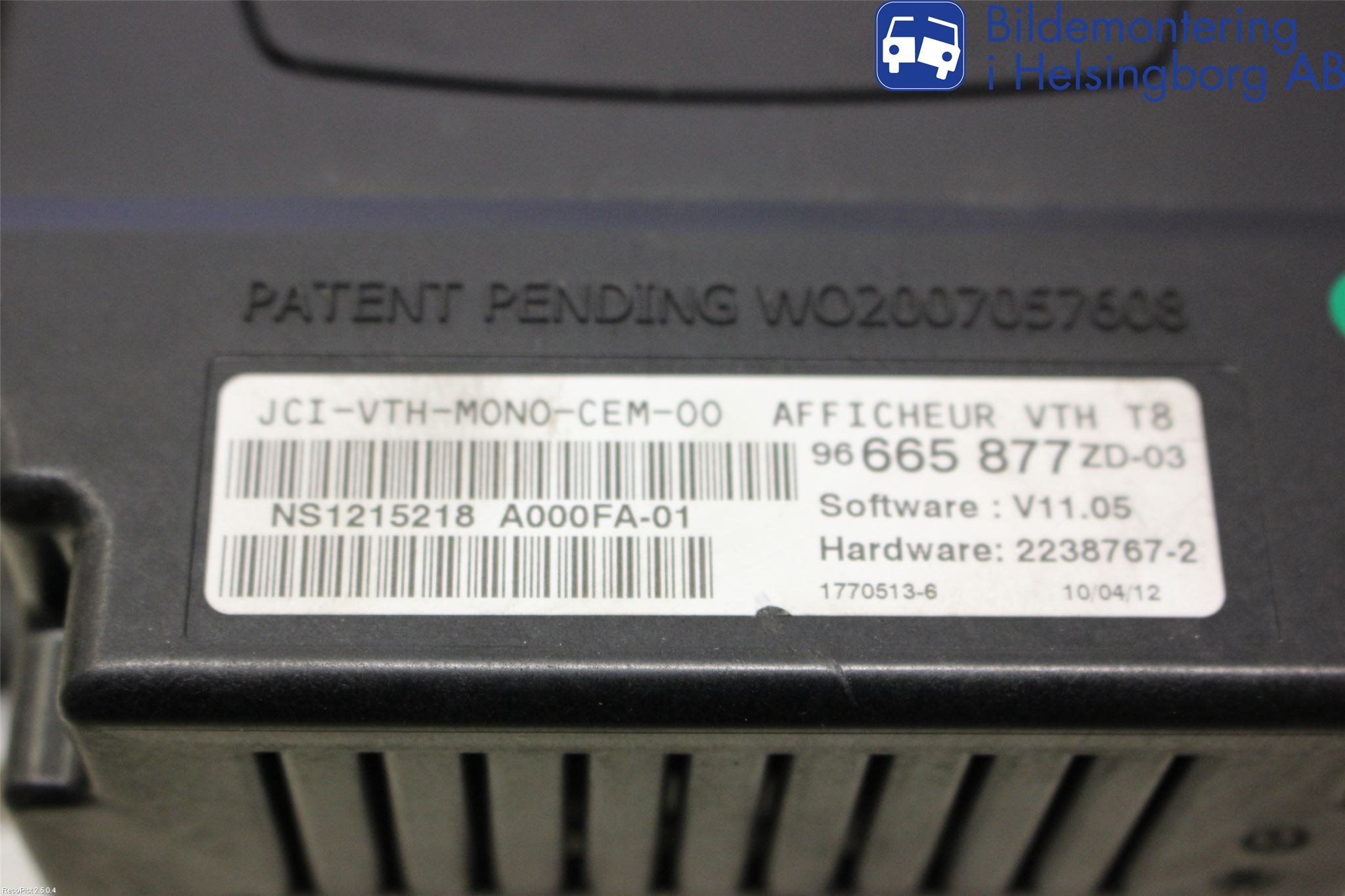 Peugeot 3008 09-16 Instrument Komb