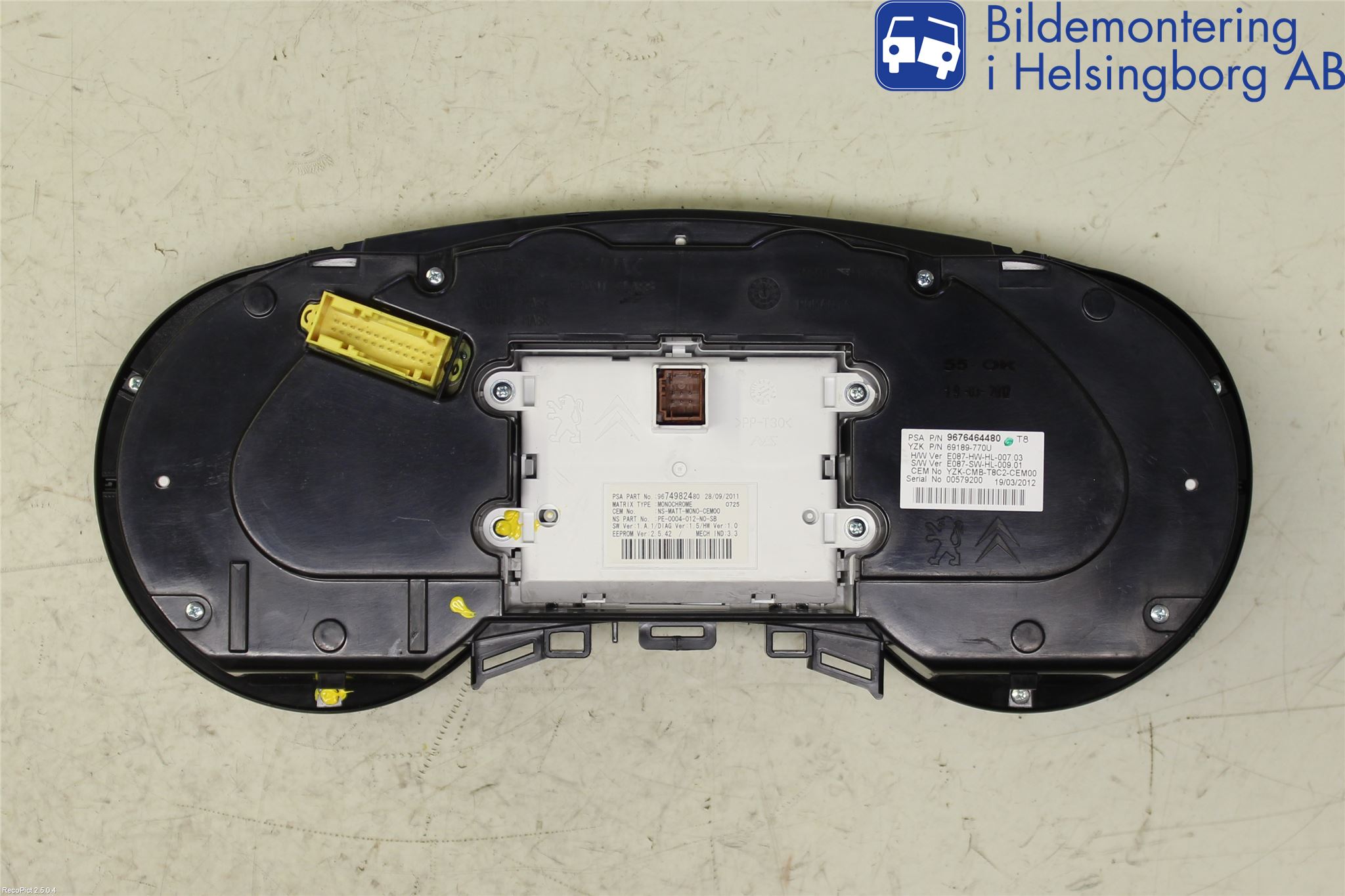 Peugeot 3008 09-16 Instrument Komb
