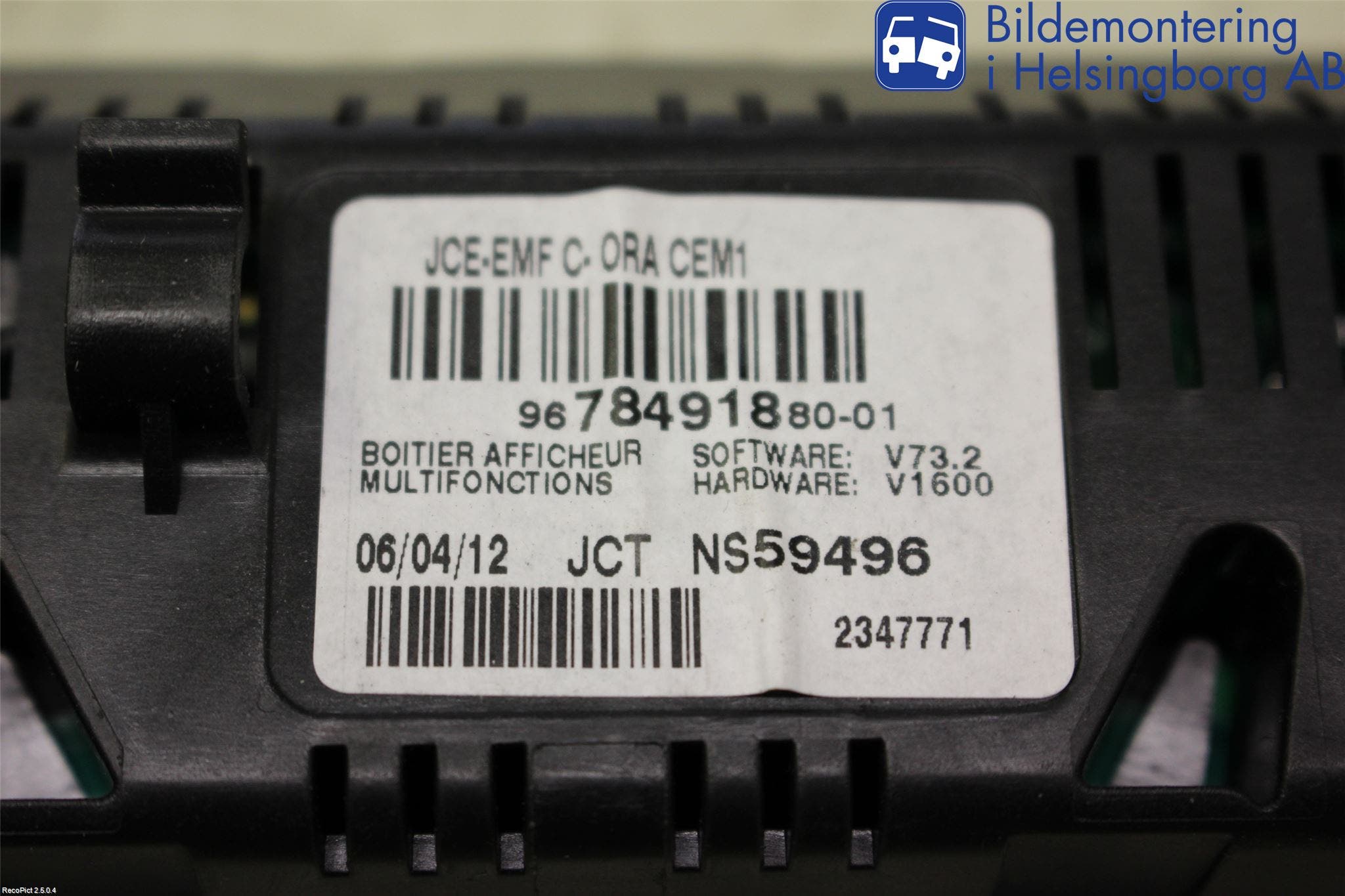 Peugeot 3008 09-16 Radio Övrigt