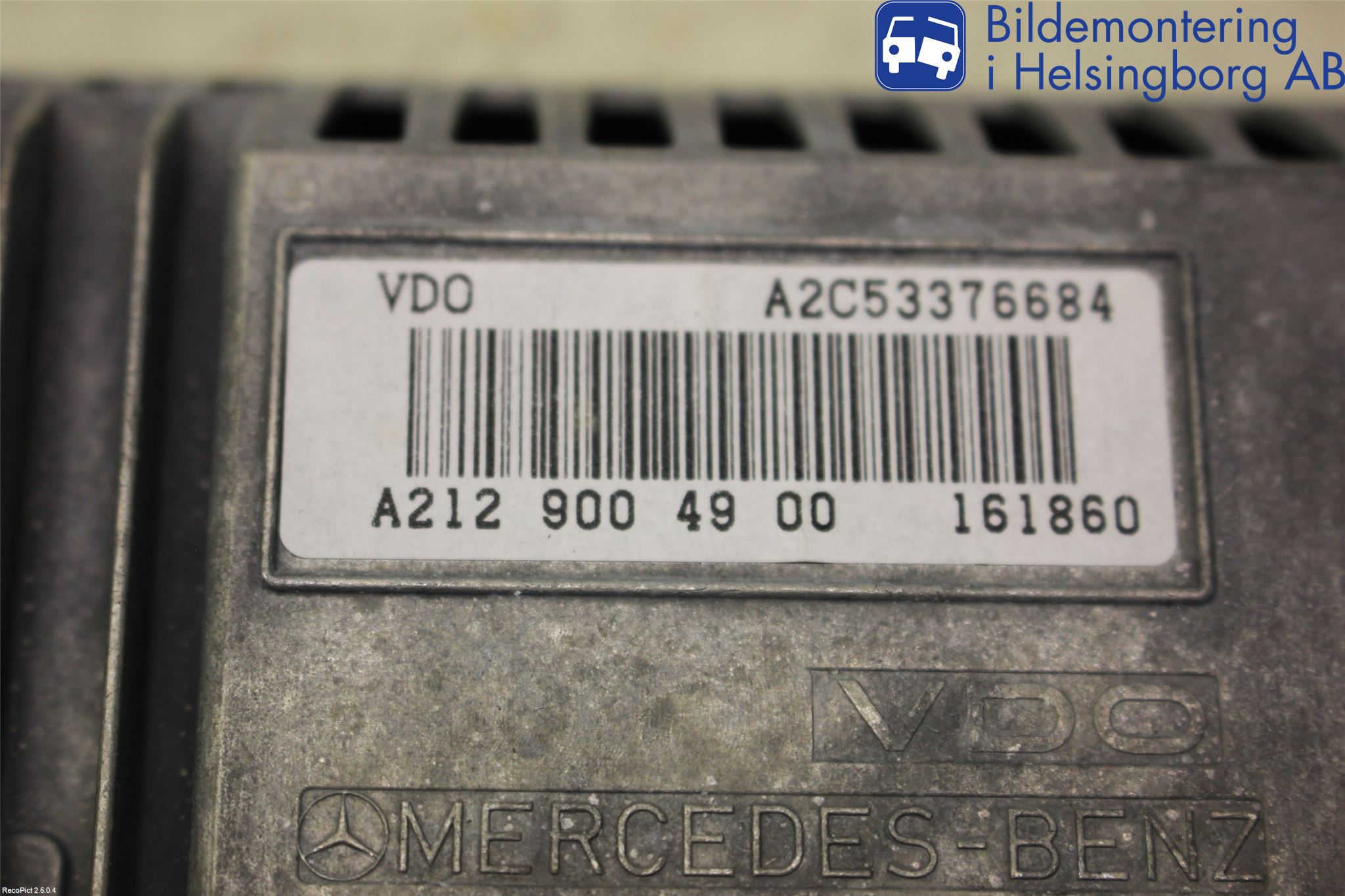 Mercedes-Benz MB E-KLASS (W212) 09-16 Kontrolldisplay