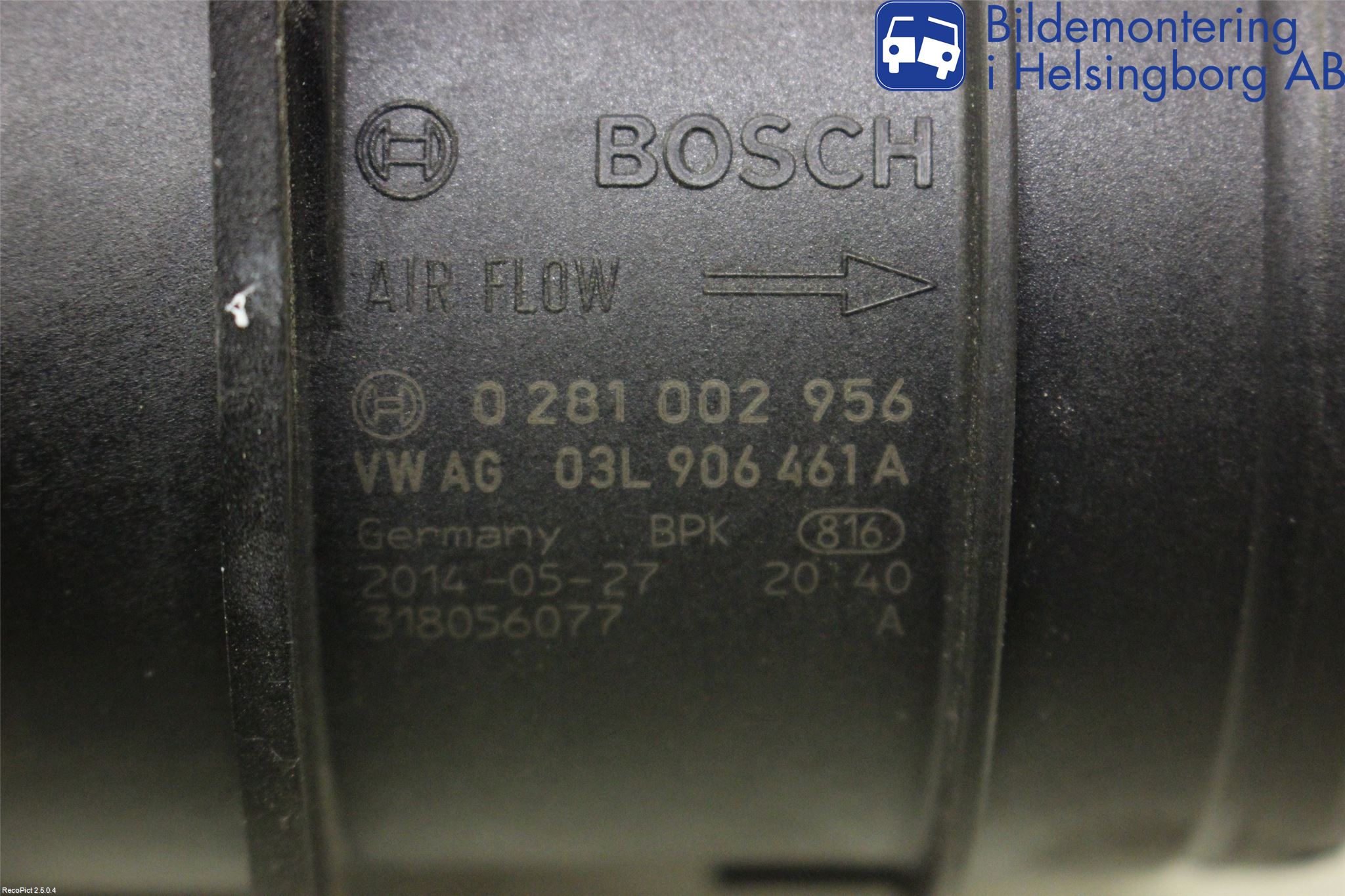 Audi A4 12-15 Injluftmassamätare