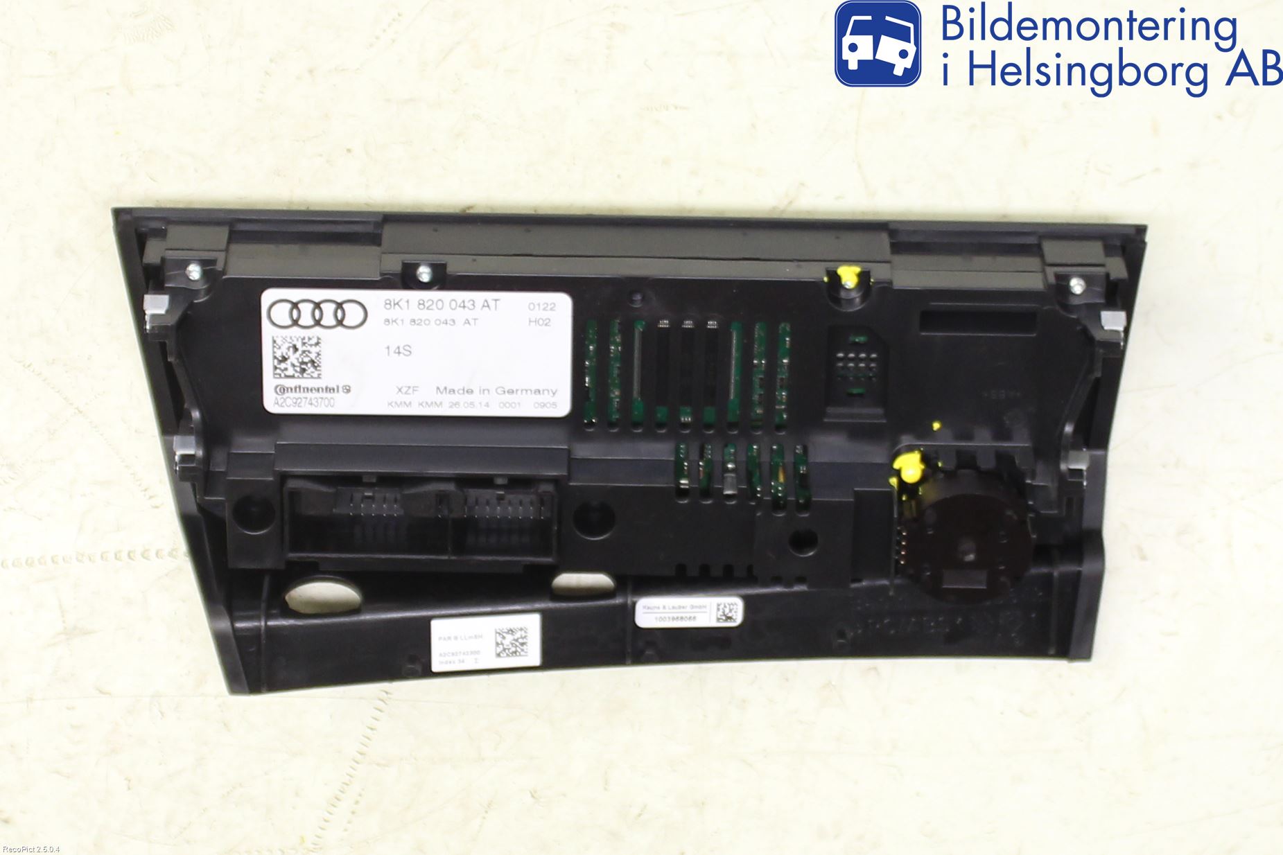 Audi A4 12-15 Ac Styrenhet Ac Manöveren