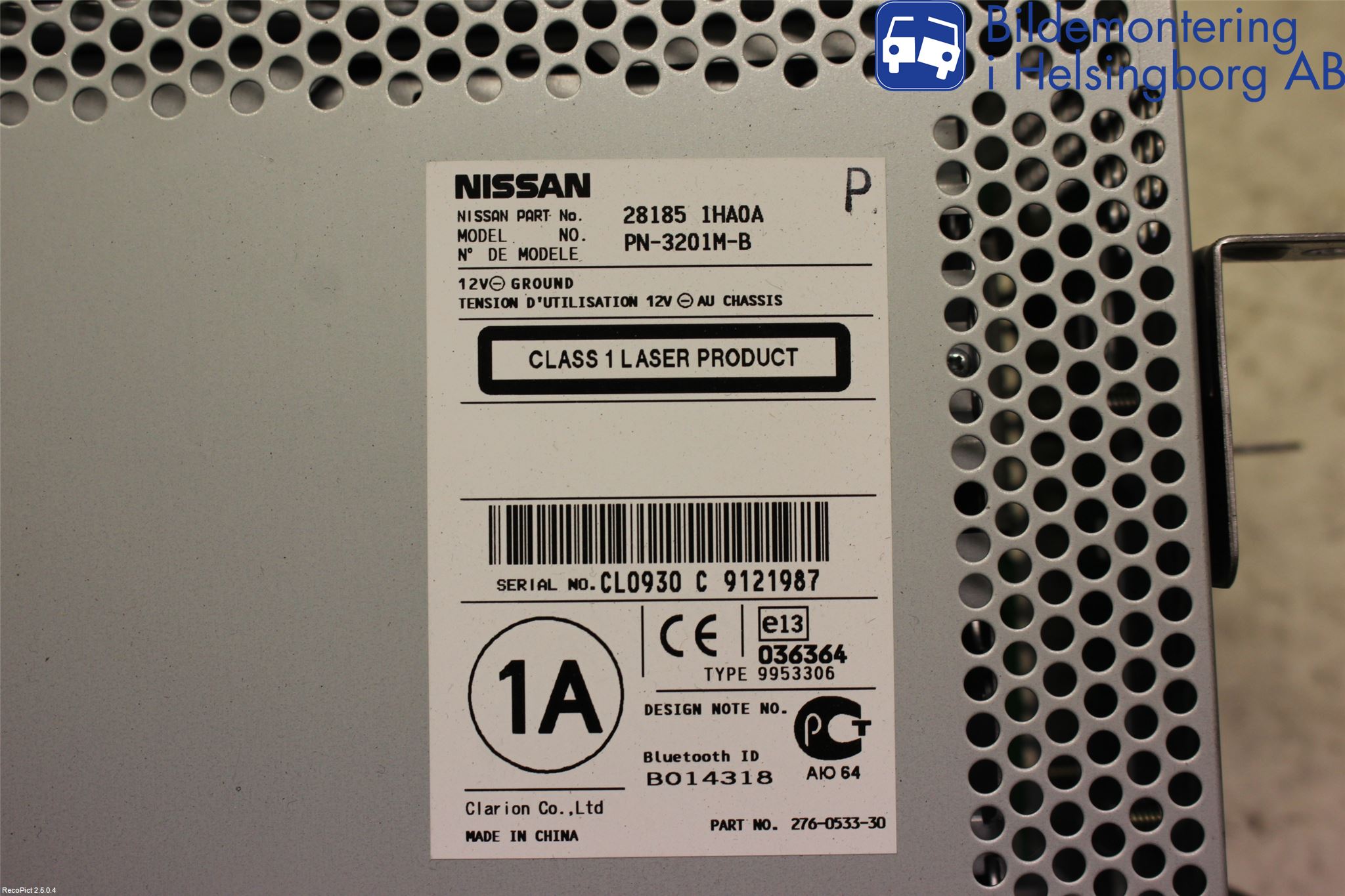 Nissan MICRA 11-16 Cd Radio - Multimediapanel