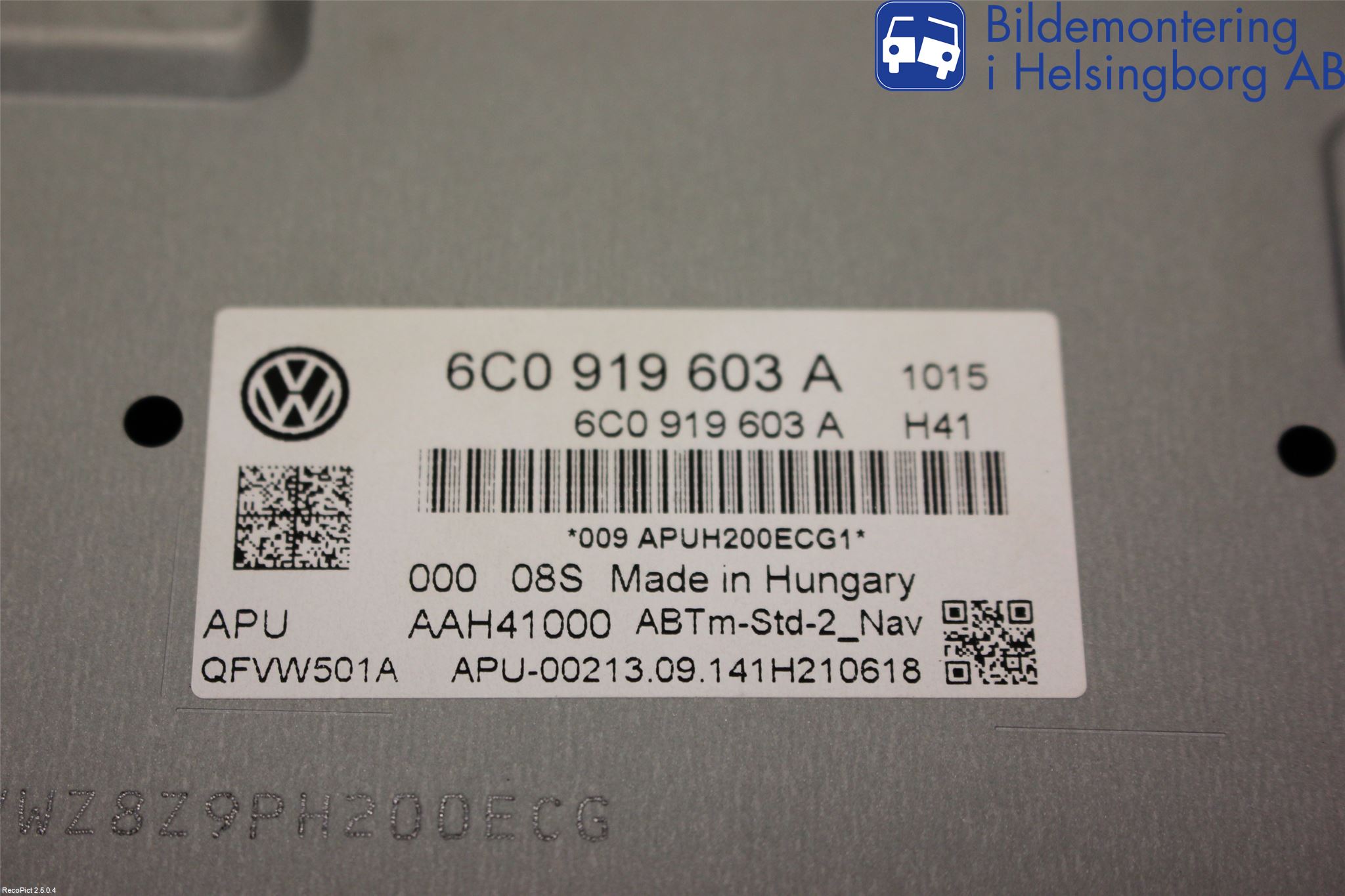 Volkswagen VW POLO 10-17 Cd Radio - Multimediapanel