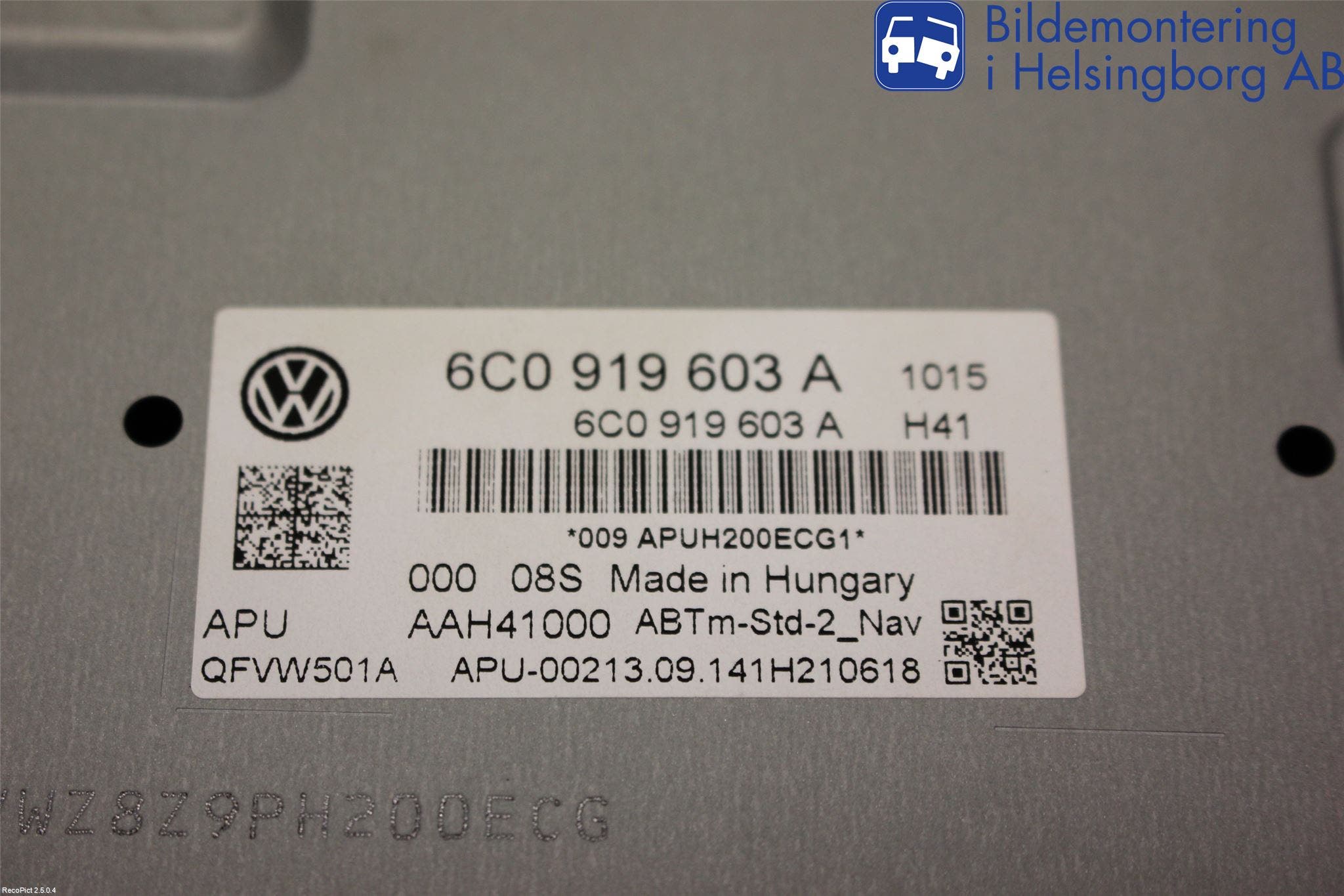 Volkswagen VW POLO 10-17 Cd Radio - Multimediapanel