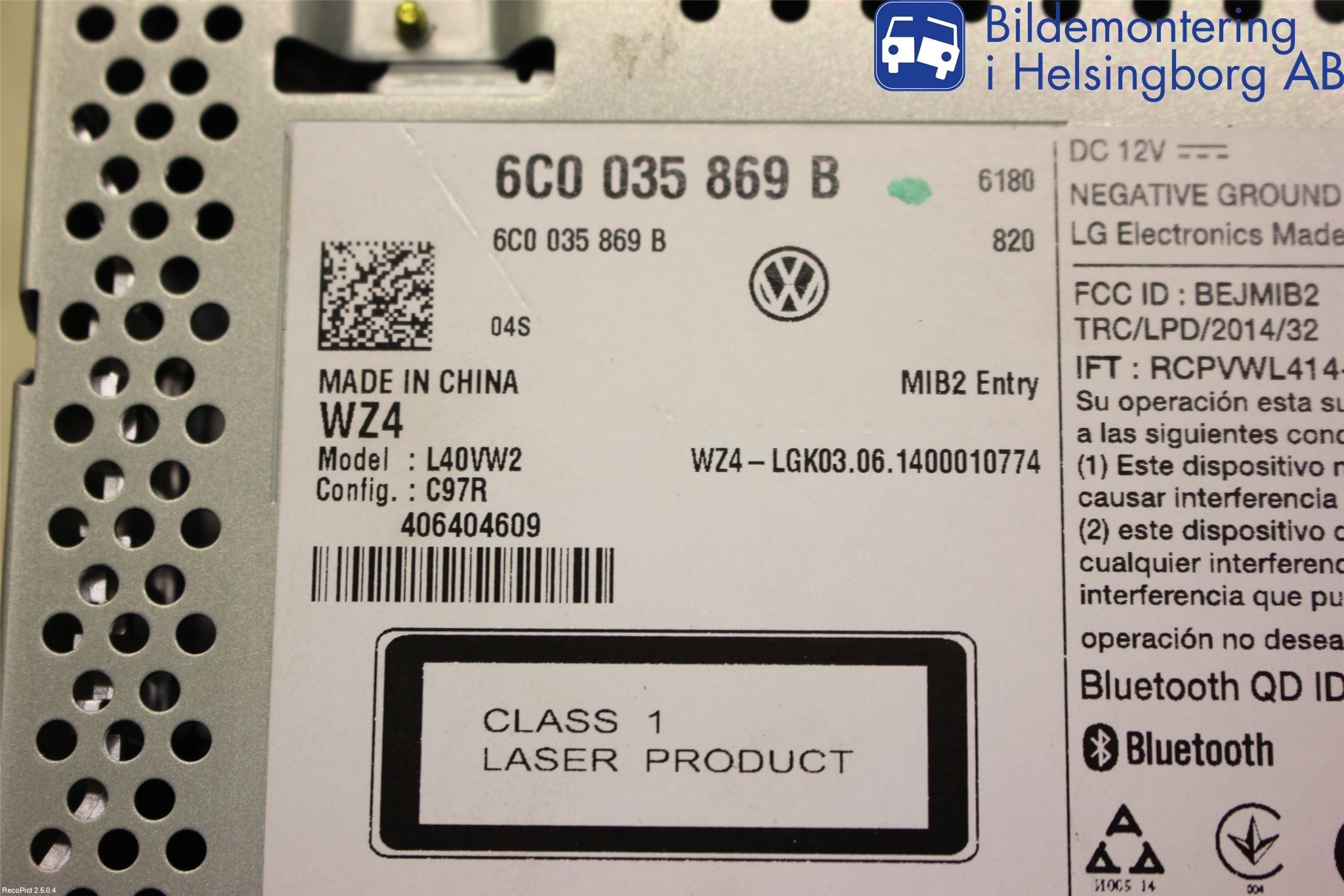 Volkswagen VW POLO 10-17 Cd Radio - Multimediapanel