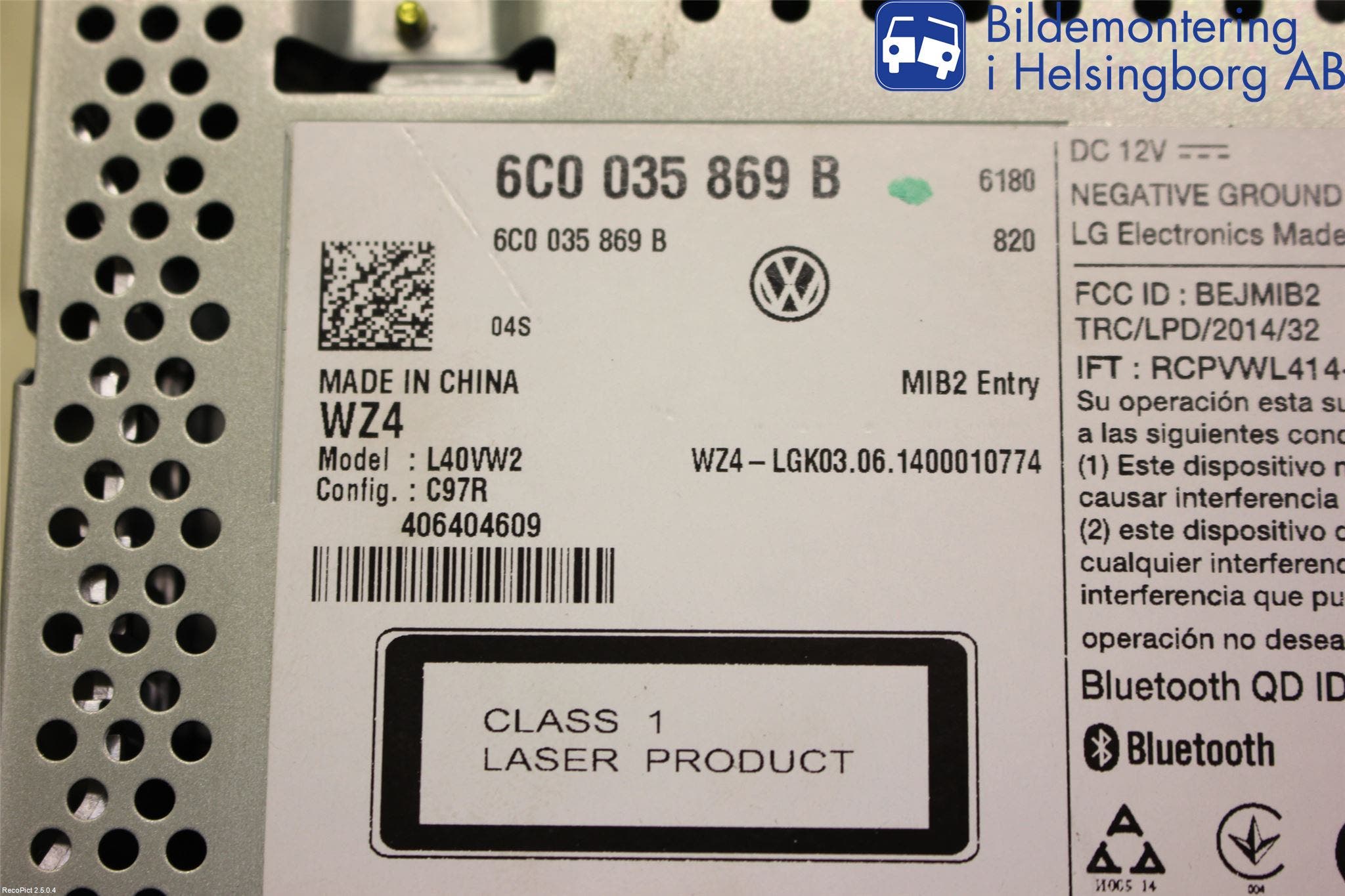 Volkswagen VW POLO 10-17 Cd Radio - Multimediapanel