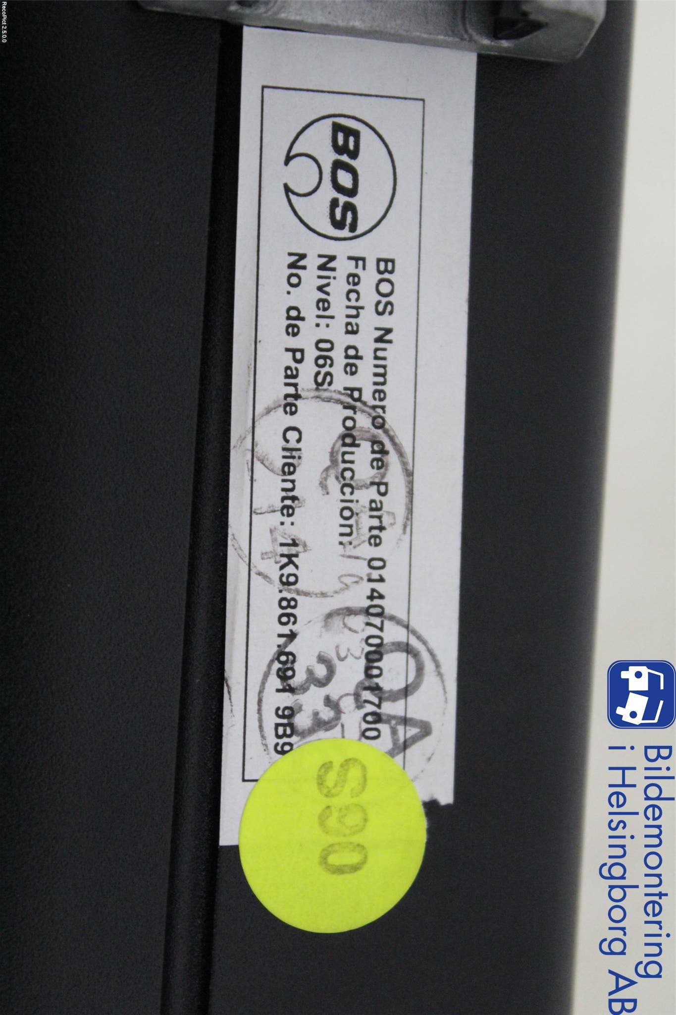 Volkswagen VW GOLF V 04-09 Lastförskjutningsskydd-Galler