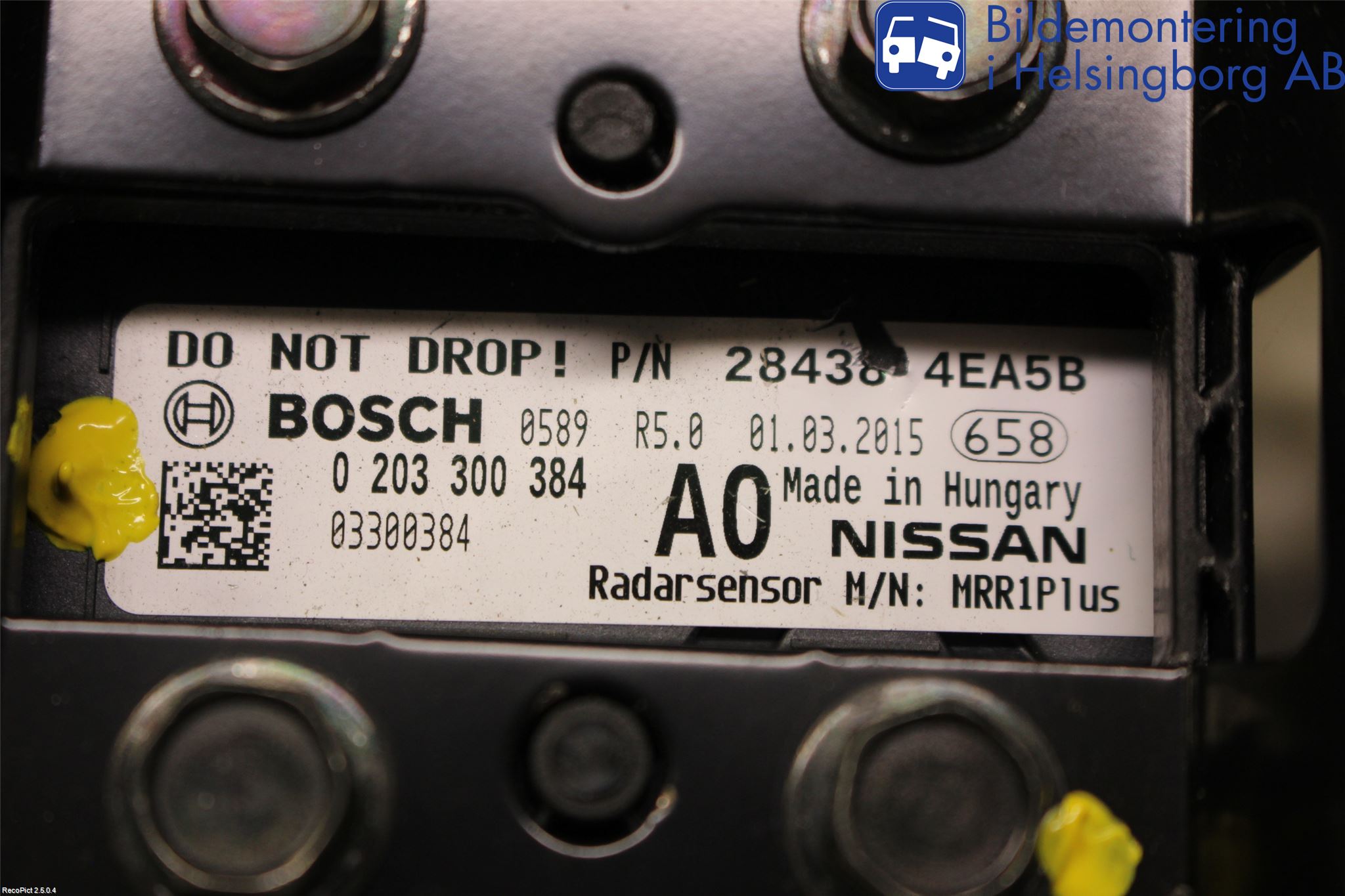 Nissan QASHQAI 14-17 Sensor Adaptiv Farthållare