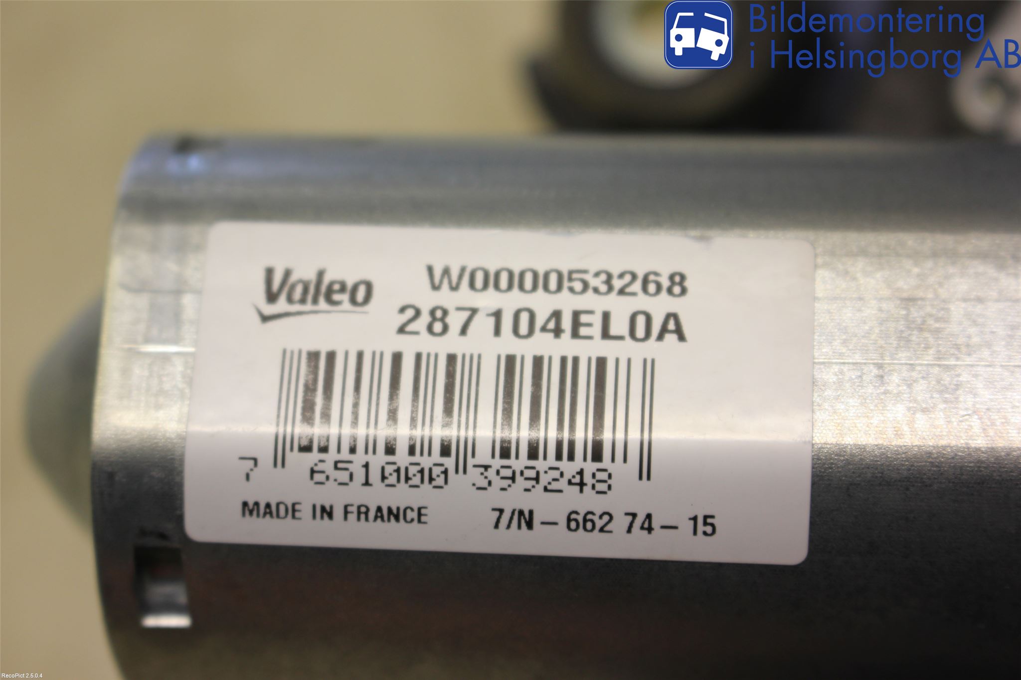 Nissan QASHQAI 14-17 Torkarmotor Baklucka