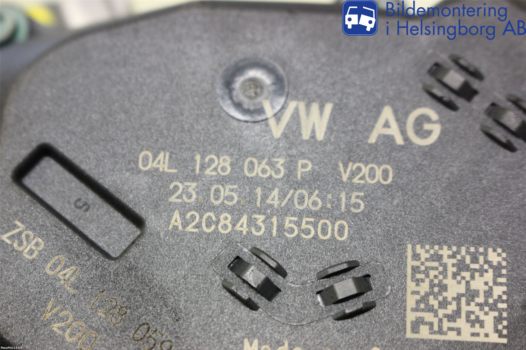 Audi A4 12-15 Injspjällhus