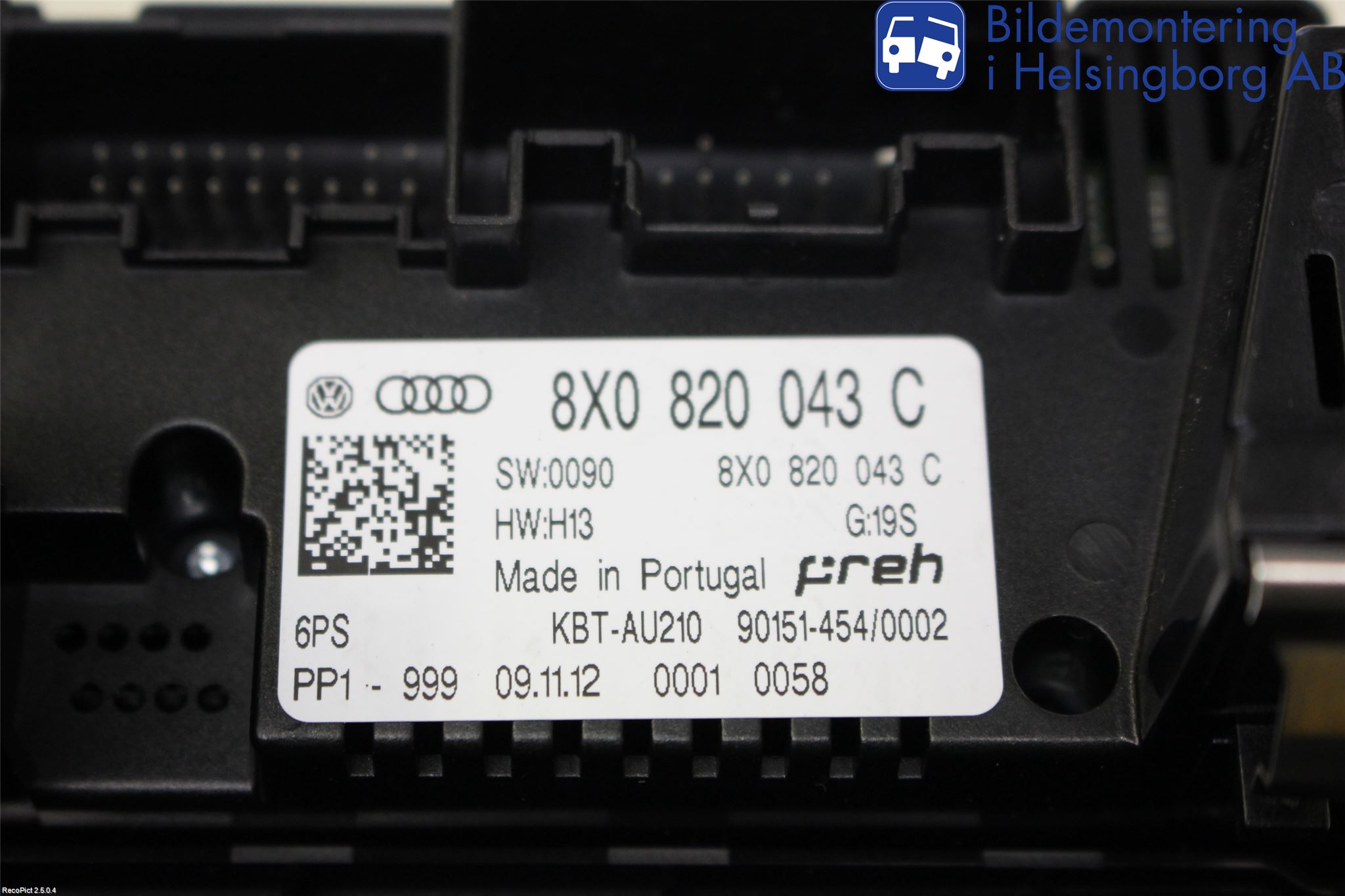 Audi A1/S1 11-18 Ac Styrenhet Ac Manöveren