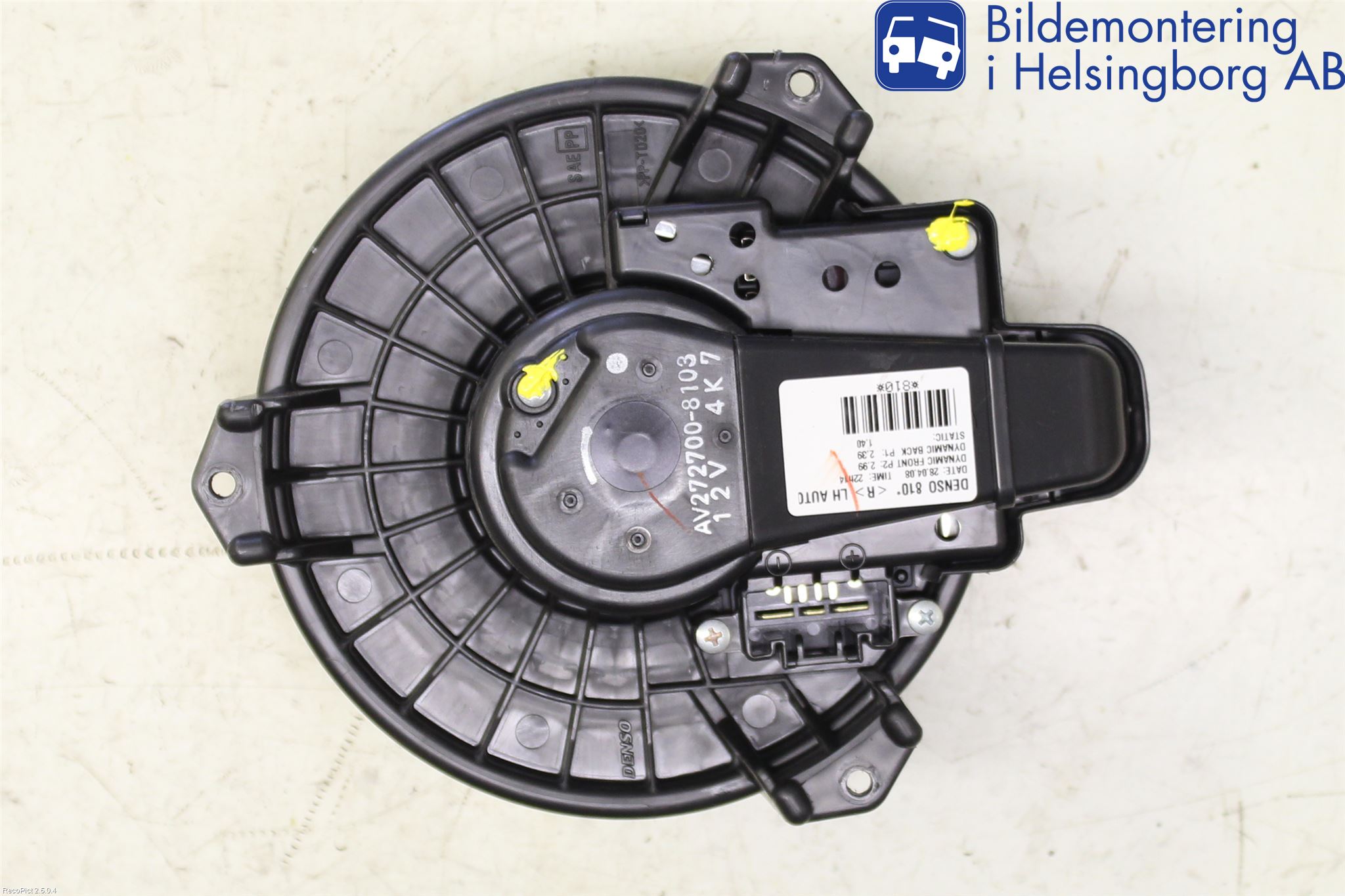 Toyota AURIS 07-09 Värmefläkt