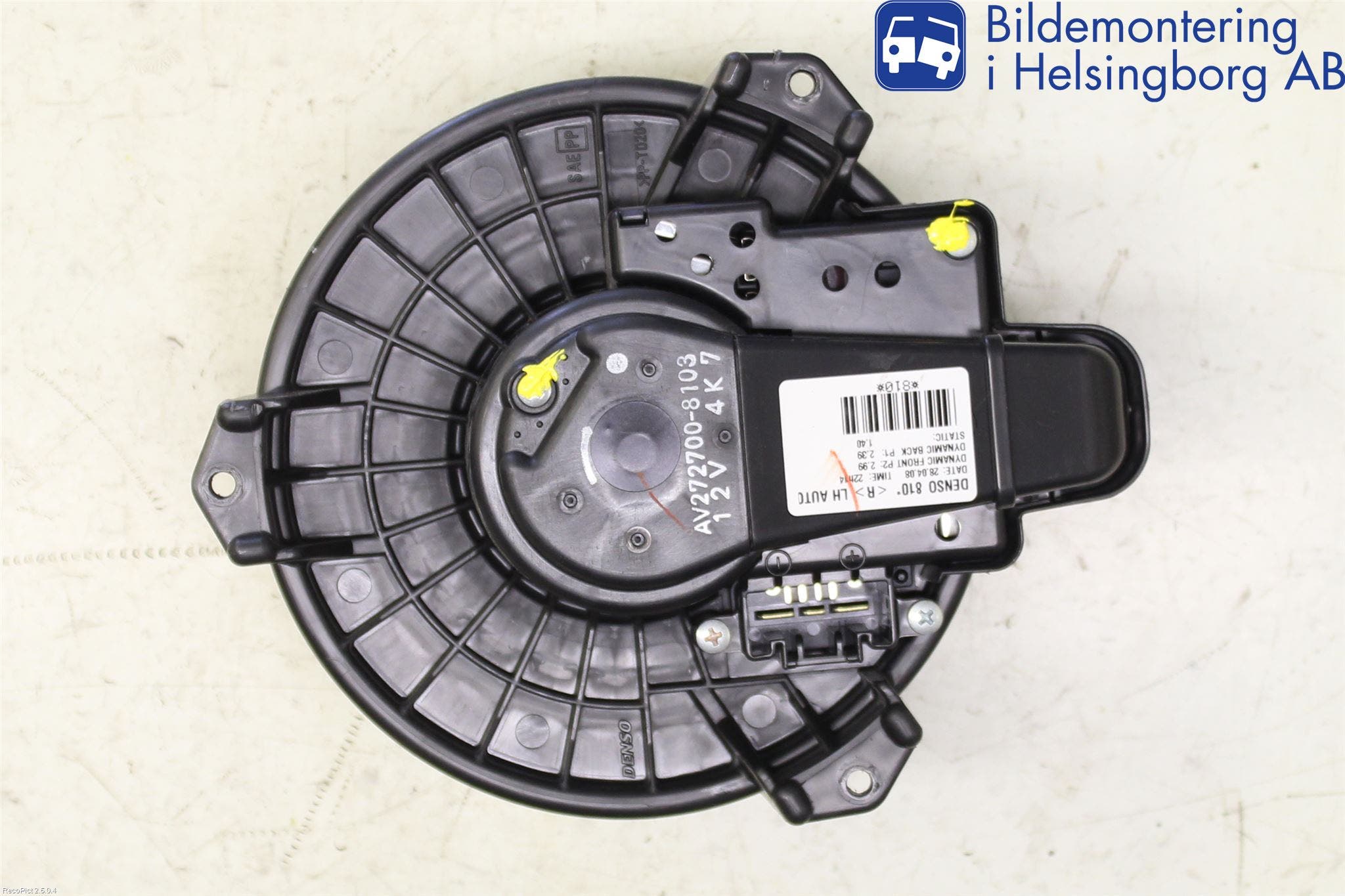 Toyota AURIS 07-09 Värmefläkt