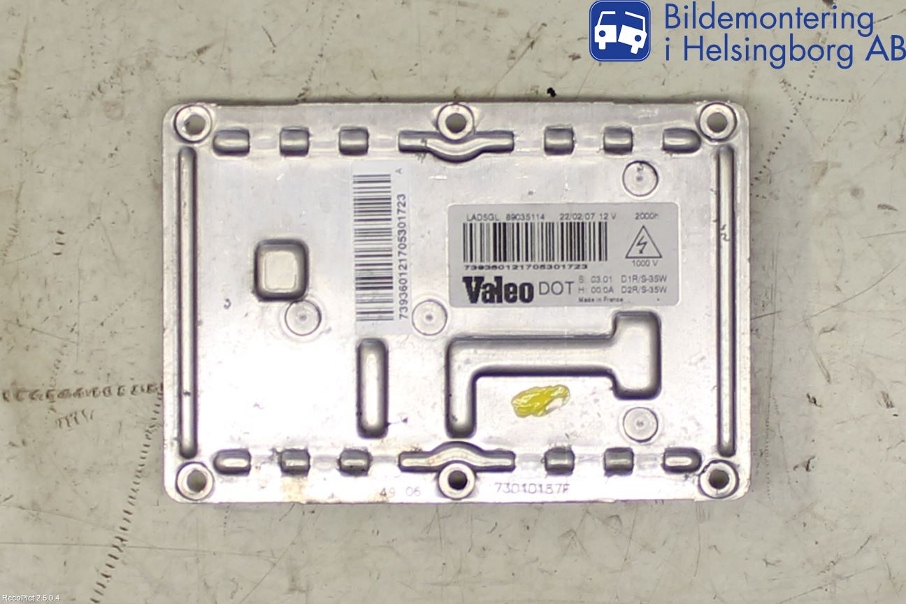 Citroen C5     05-08 Styrenhet Strålkastare