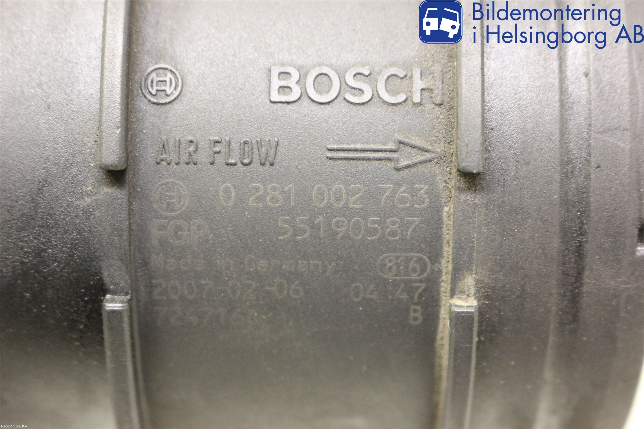 Fiat DUCATO 07-15 Injluftmassamätare