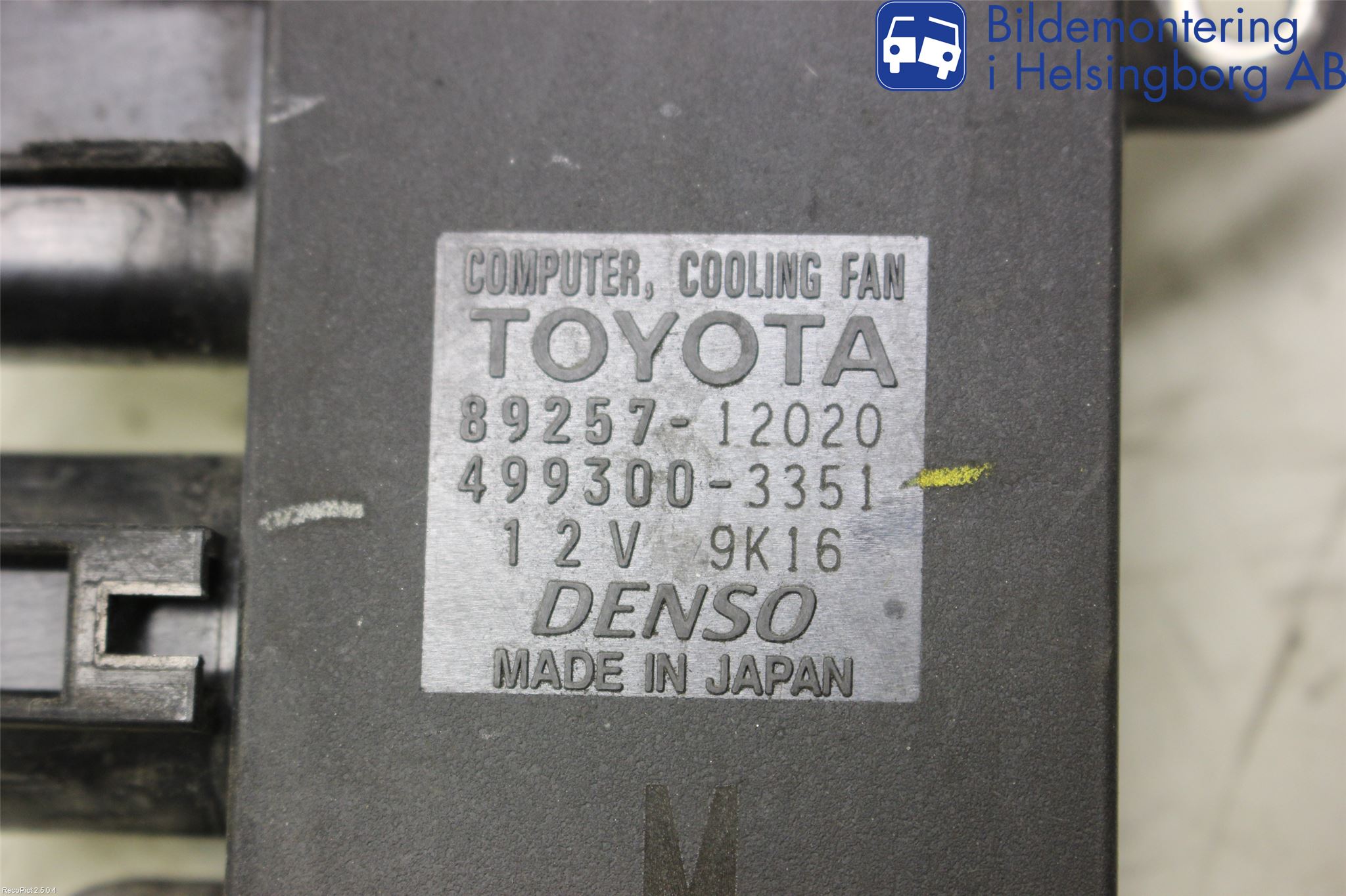 Toyota AVENSIS 09-15 Relä Kylfläkt