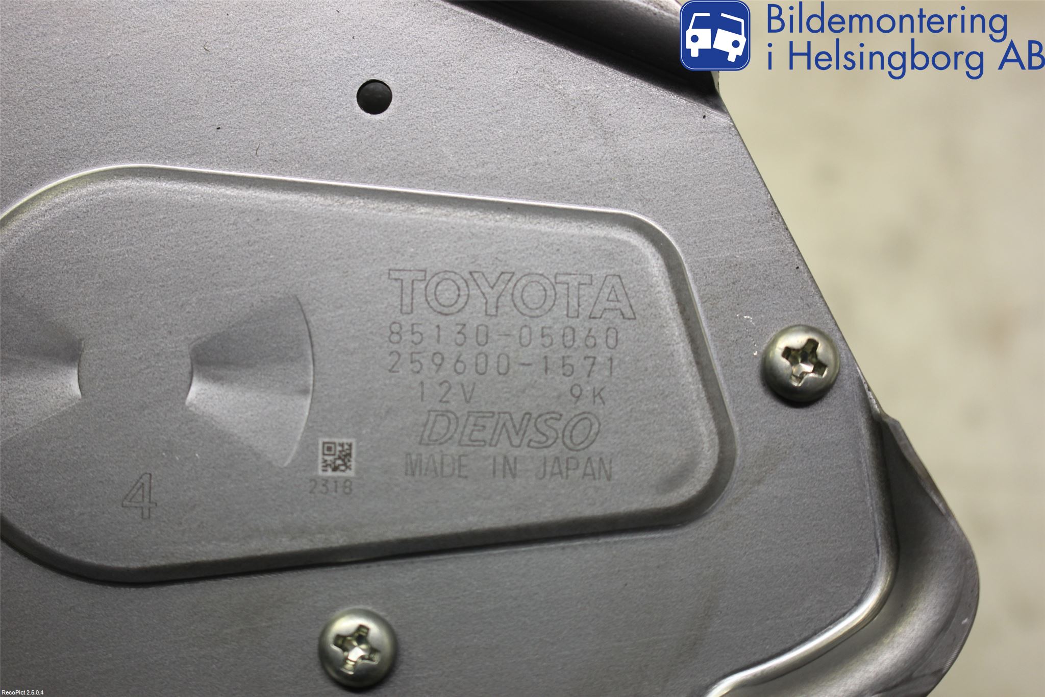 Toyota AVENSIS 09-15 Torkarmotor Baklucka